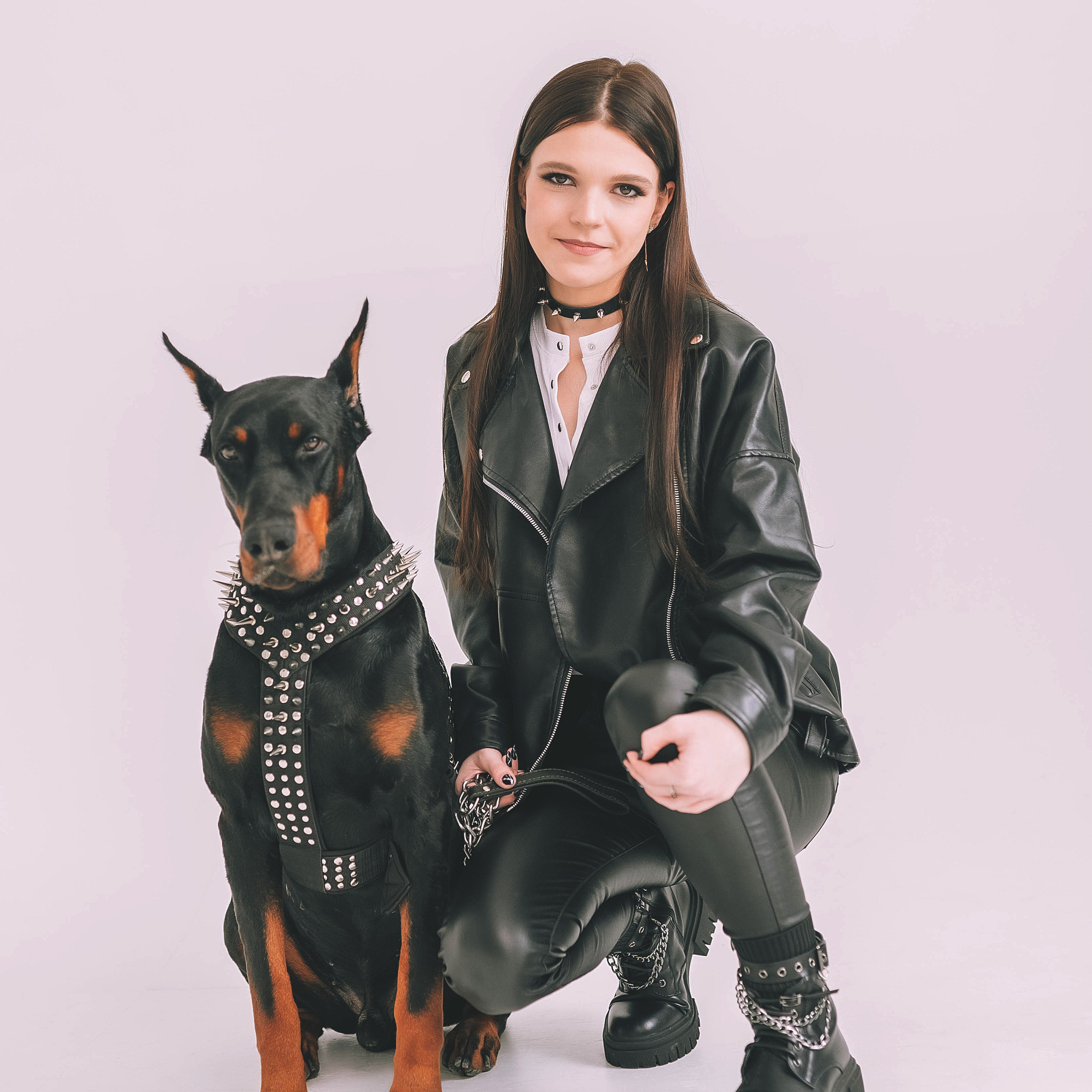 Фотосессия с доберманом