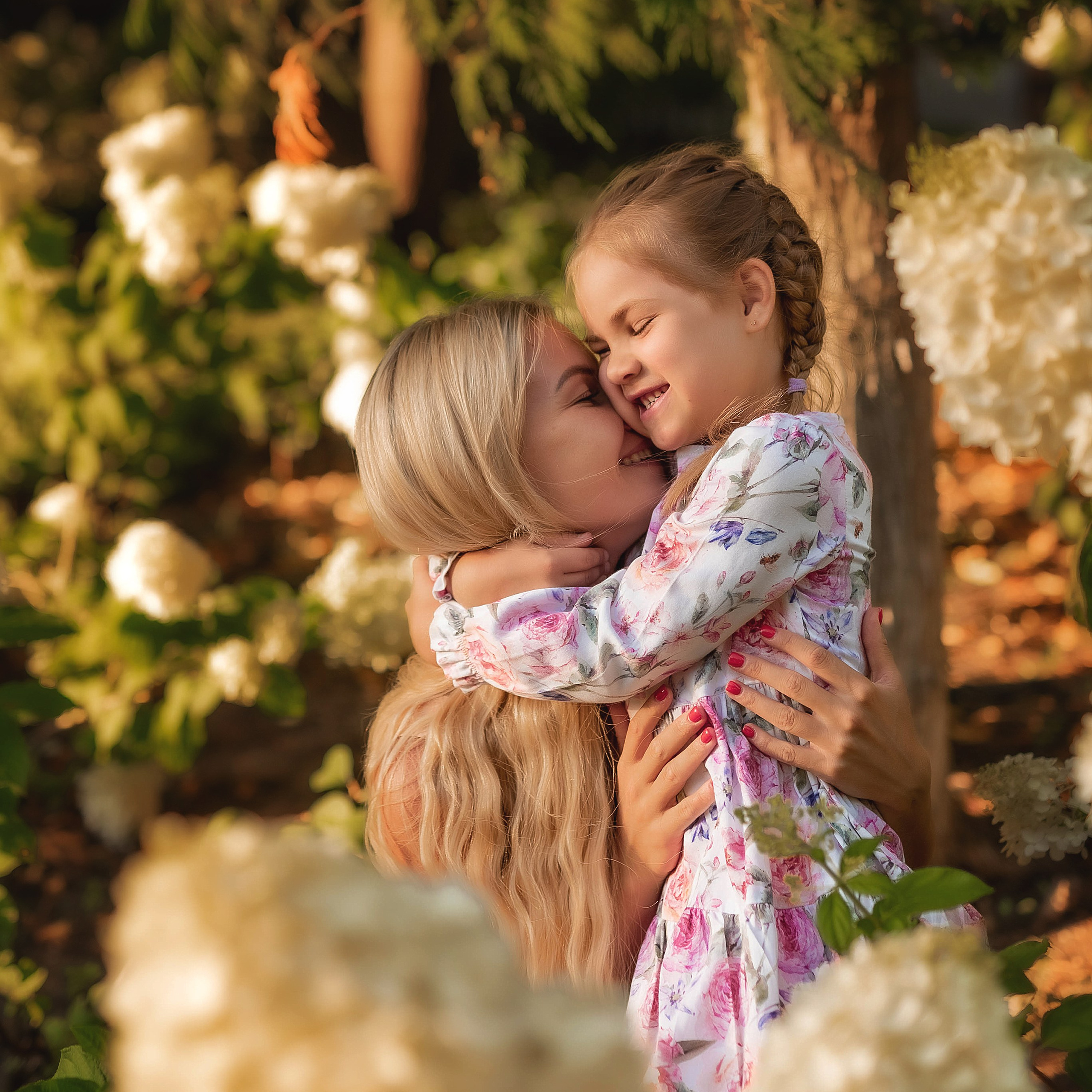 Фотосессия в гортензиях