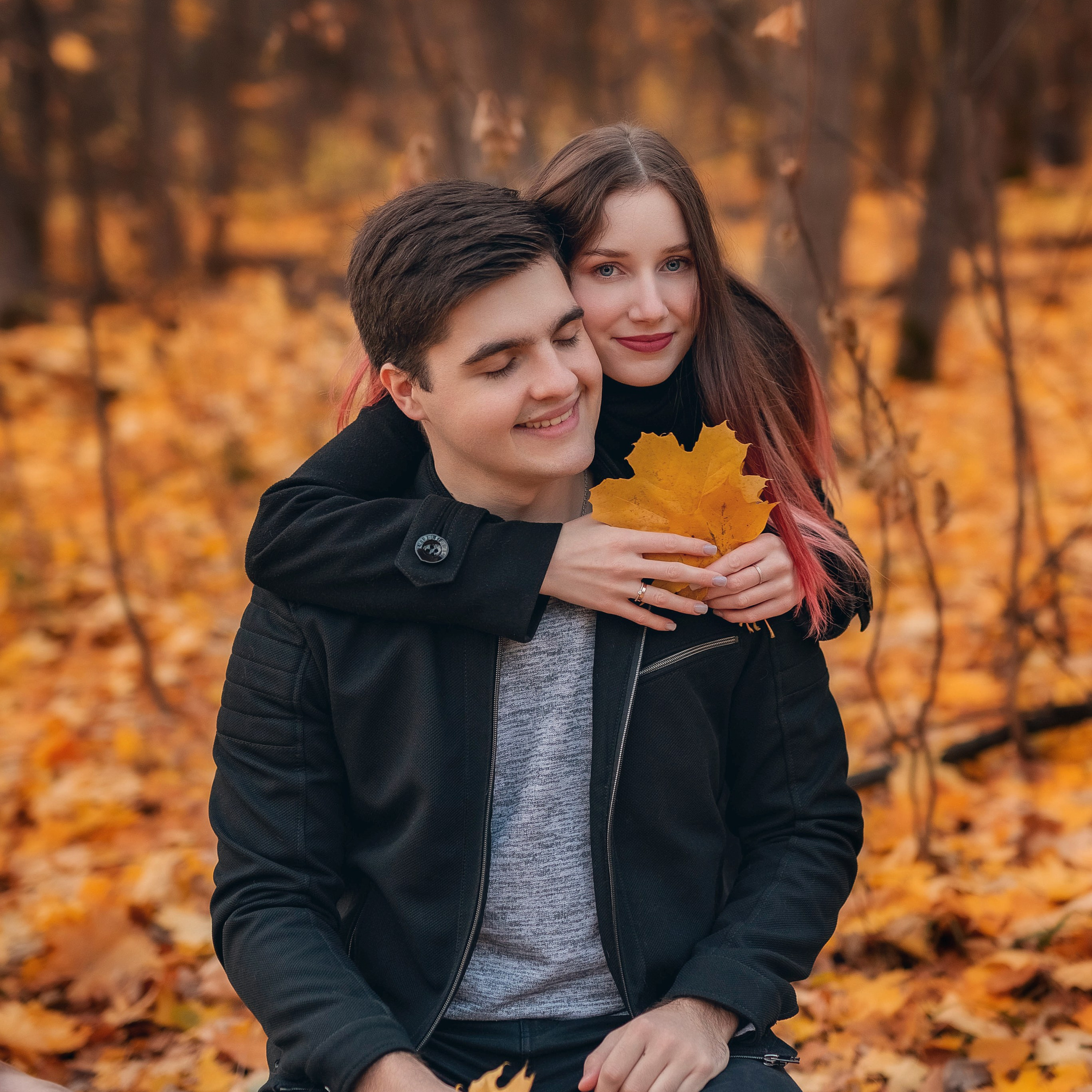 Осенняя фотосессия в лесу