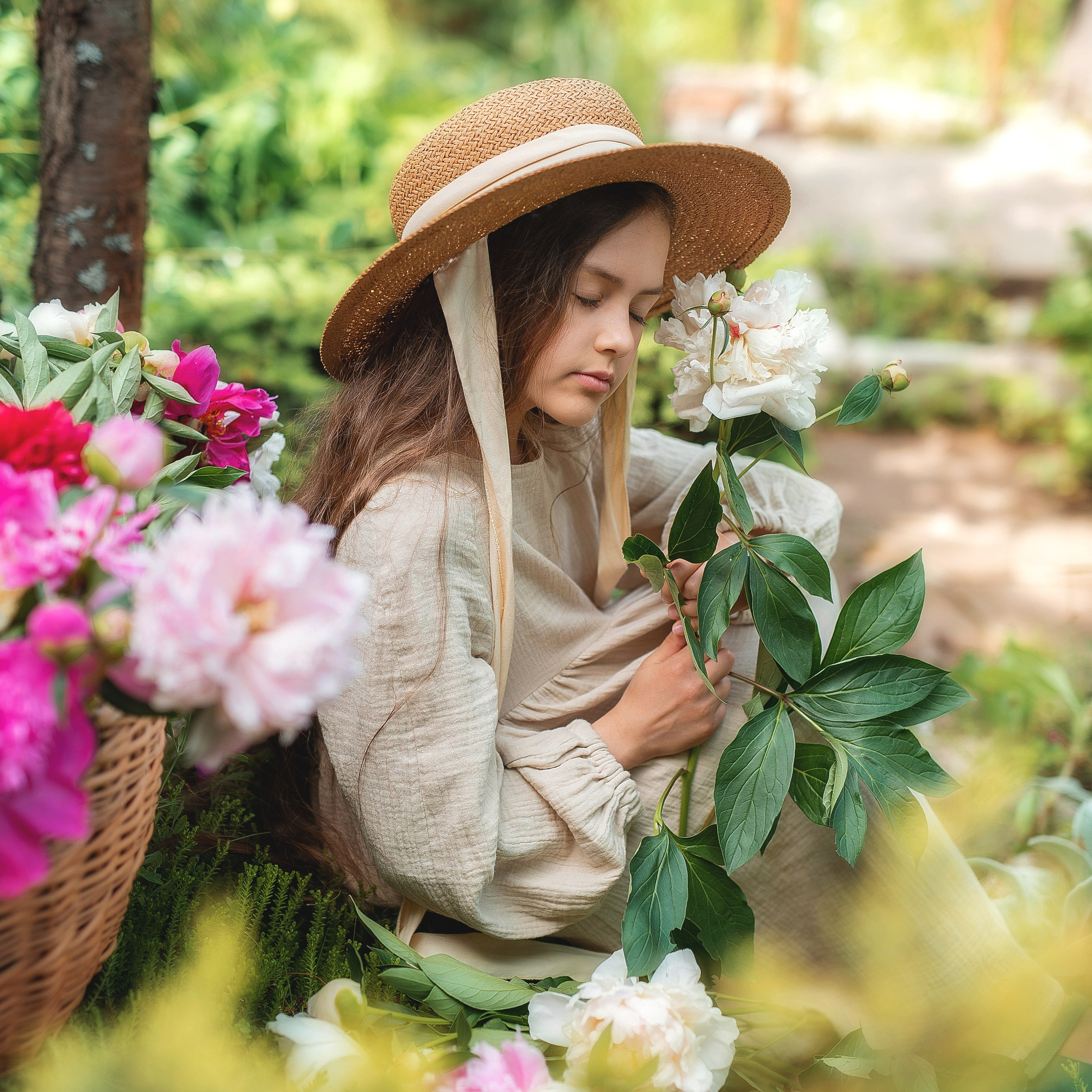 Фотосессия в пионах