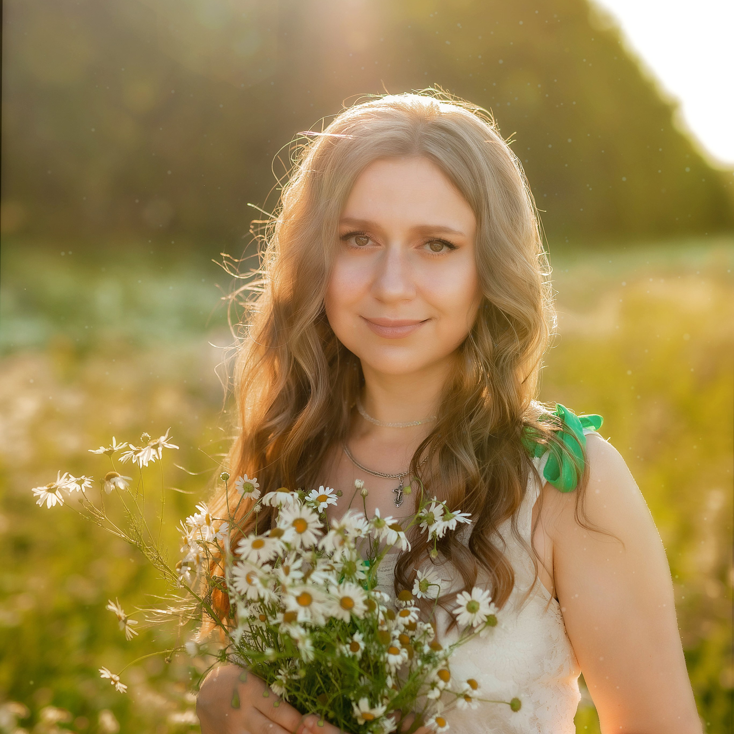 Фотосессия в ромашках