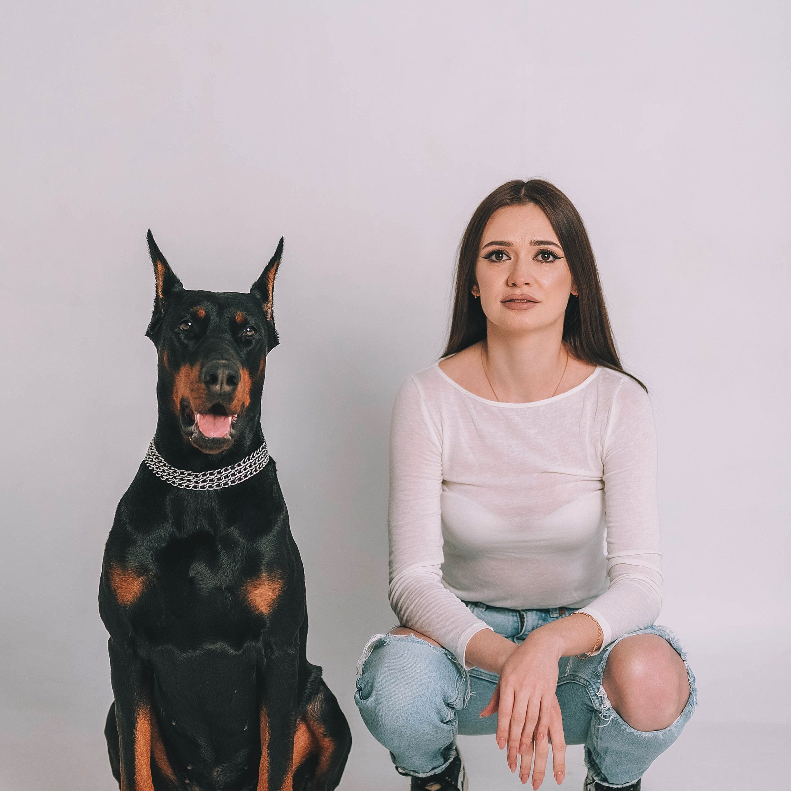 Фотосессия с доберманом