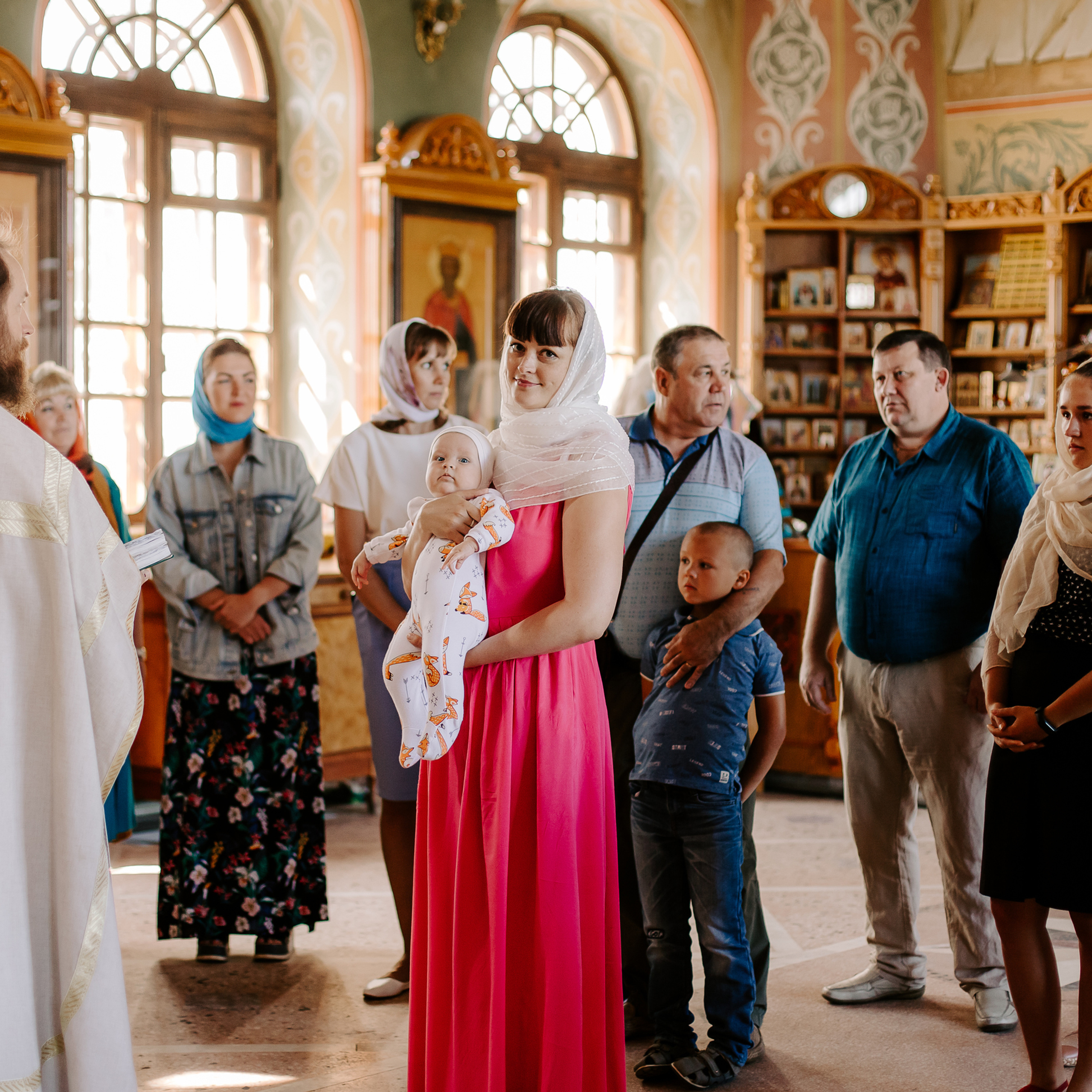 Таинство крещения в Никольской церкви