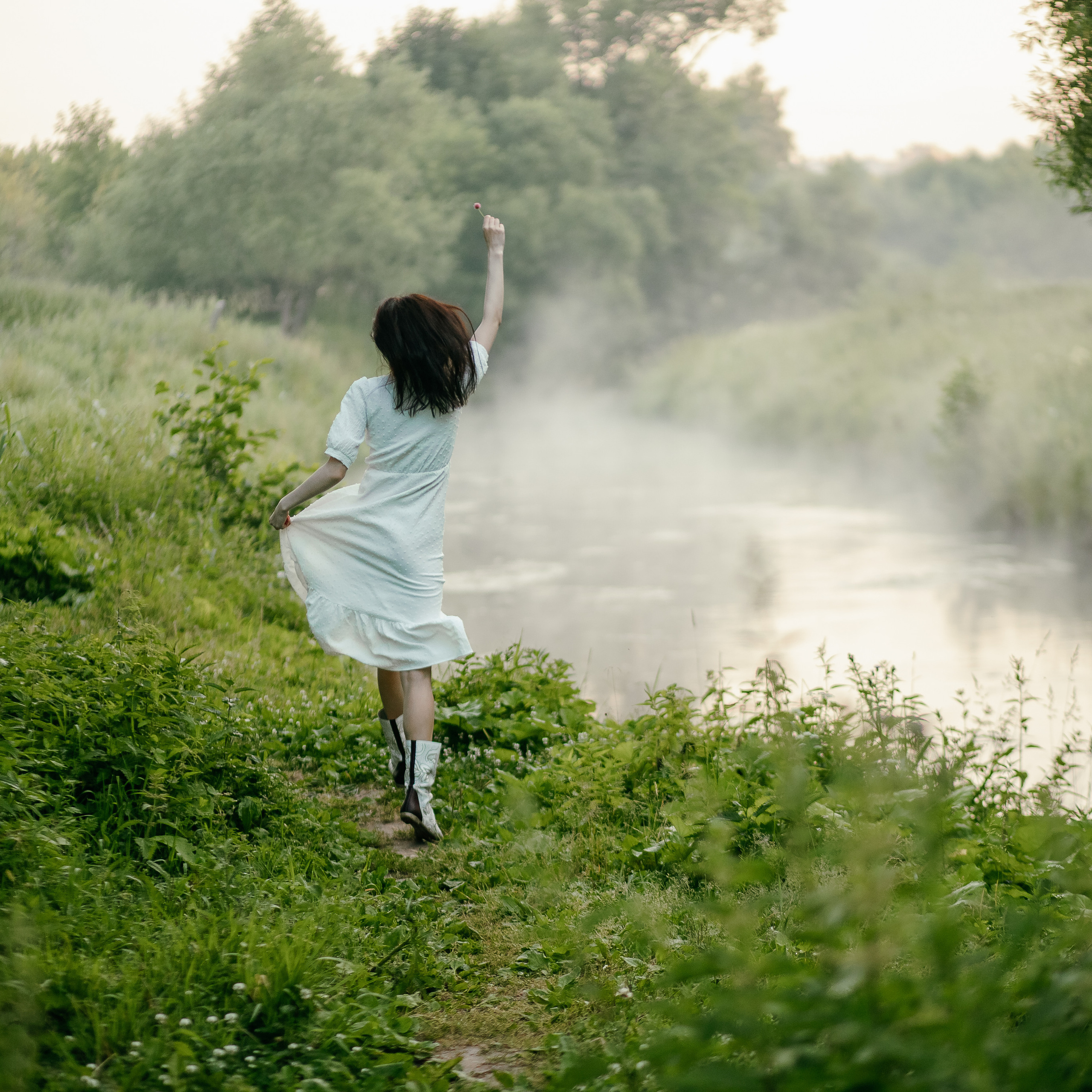 Оля встречает рассвет