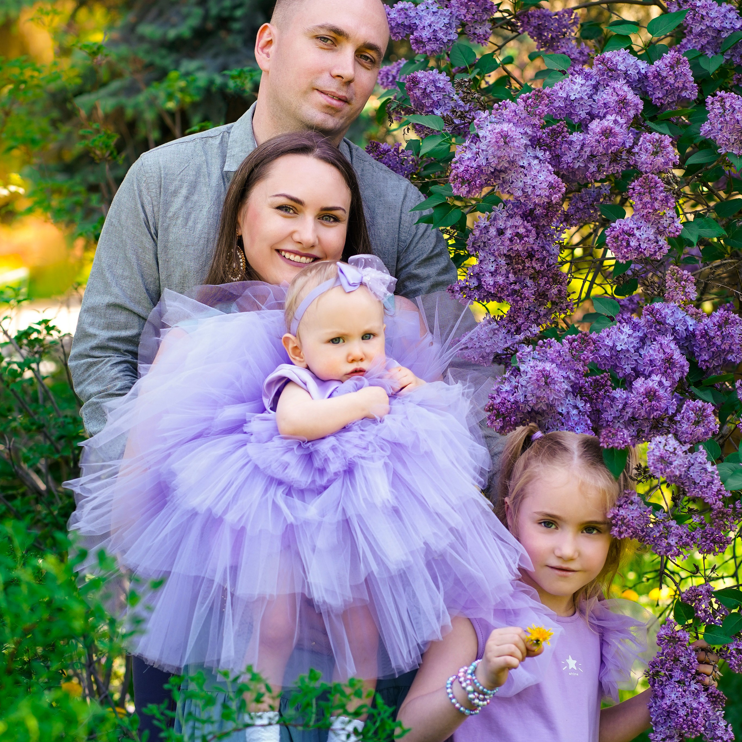Сиреневая фотосессия на&nbsp;1 годик