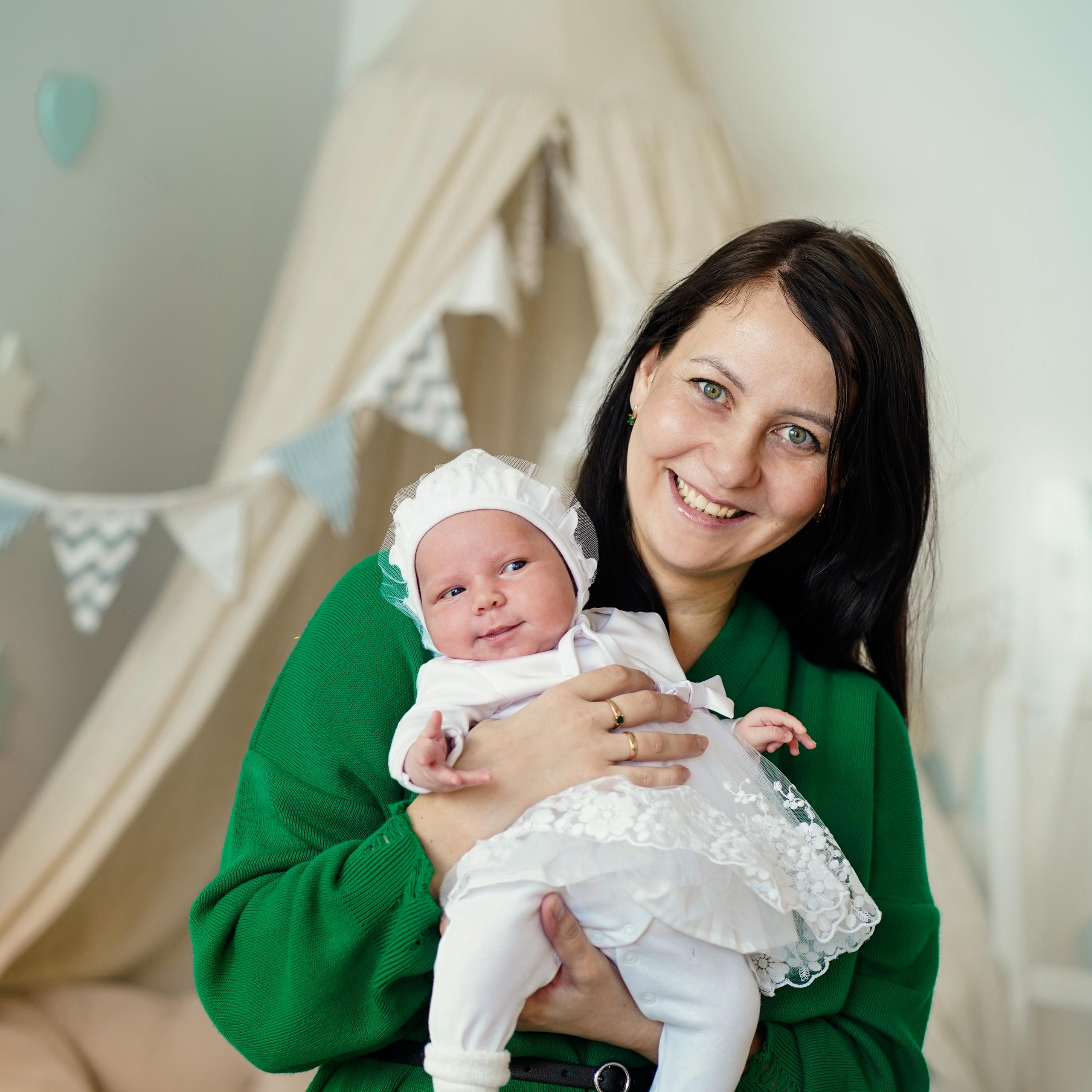 Семейная фотосессия в&nbsp;честь рождения дочки