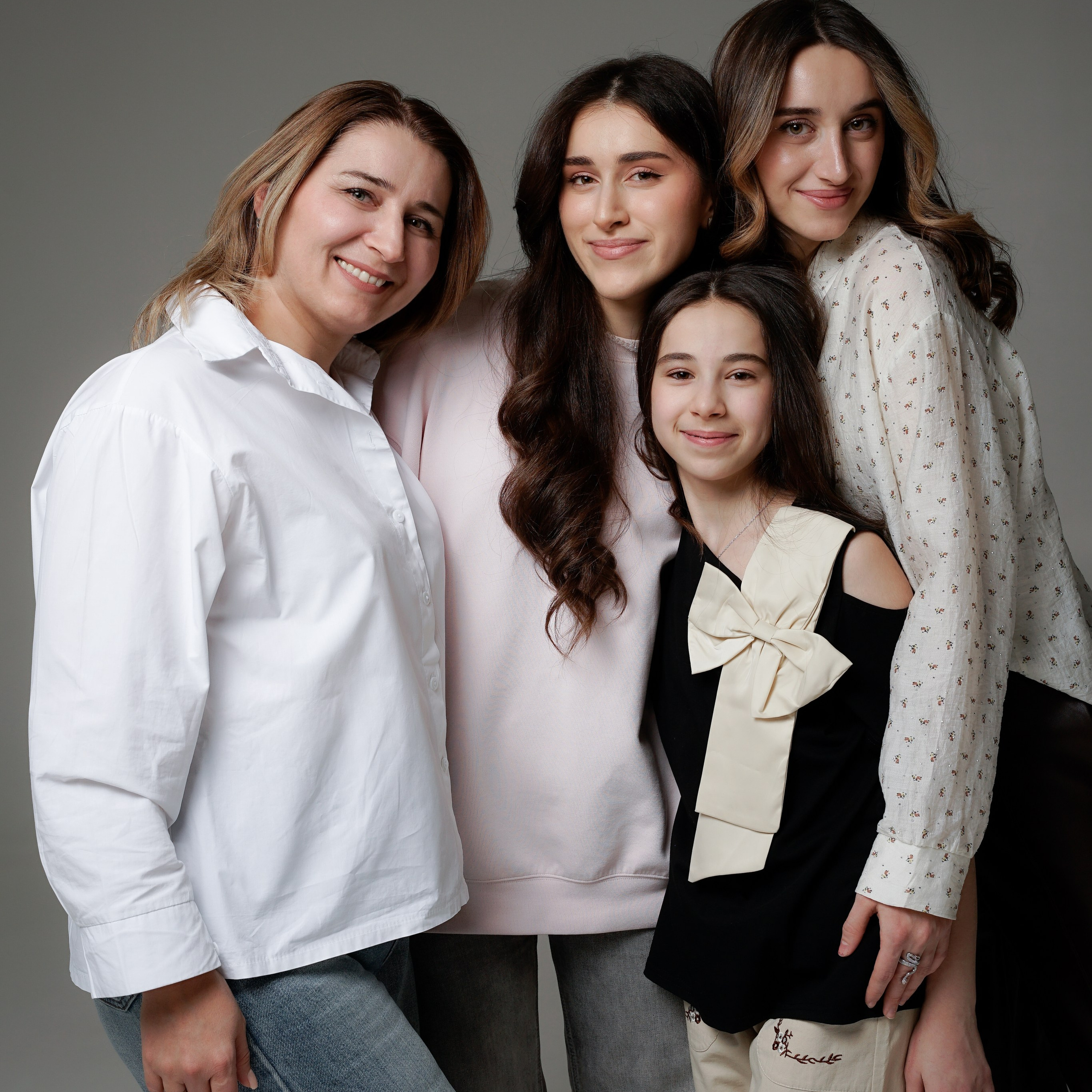 Семейная съемка с дочерьми