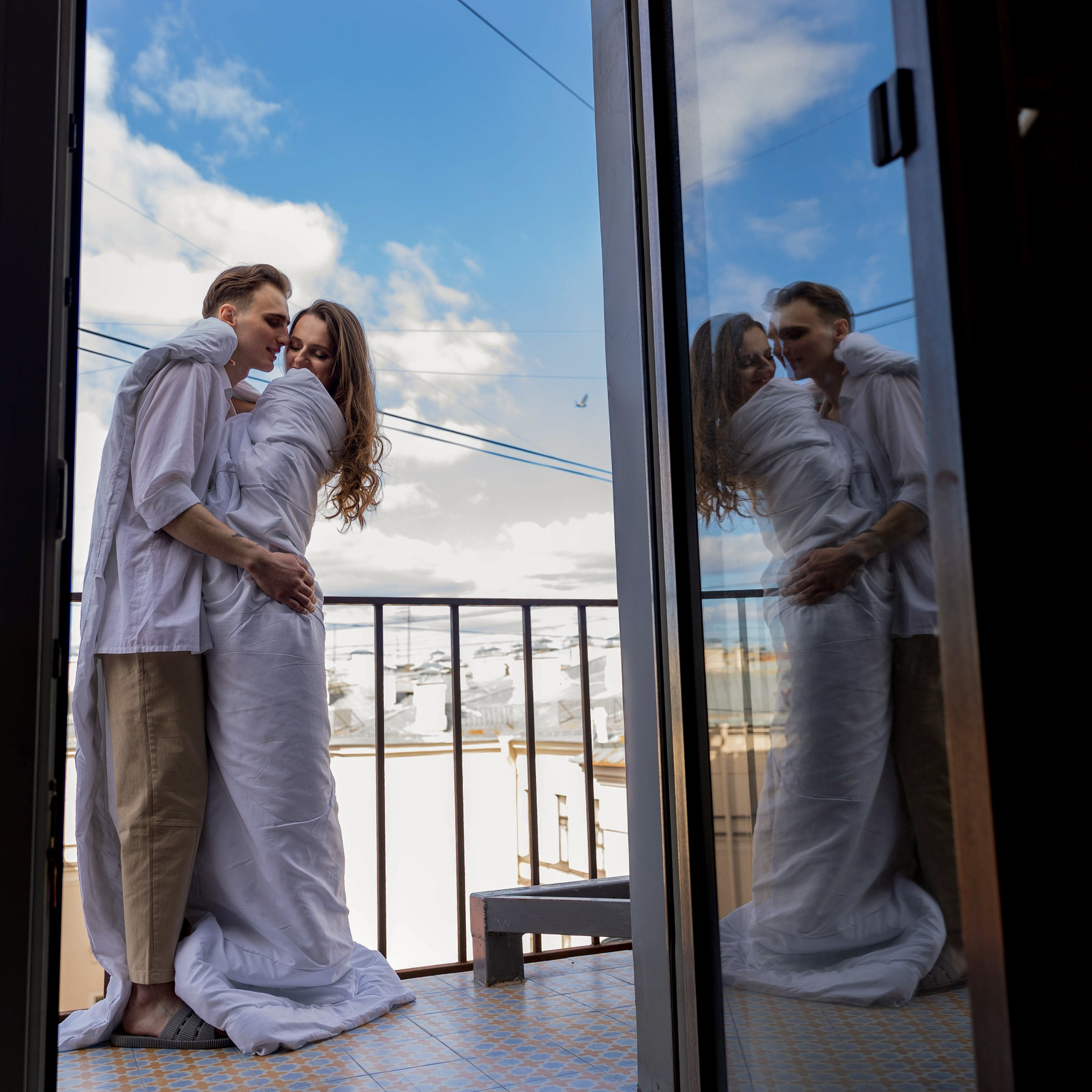 Мы гуляли по крышам Питера