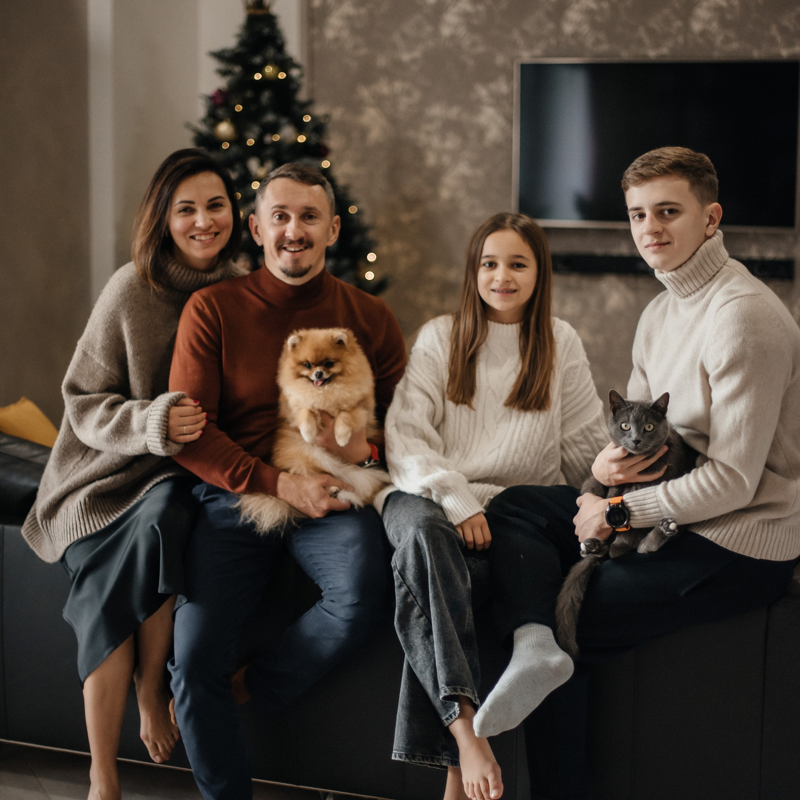 Новогодняя дома