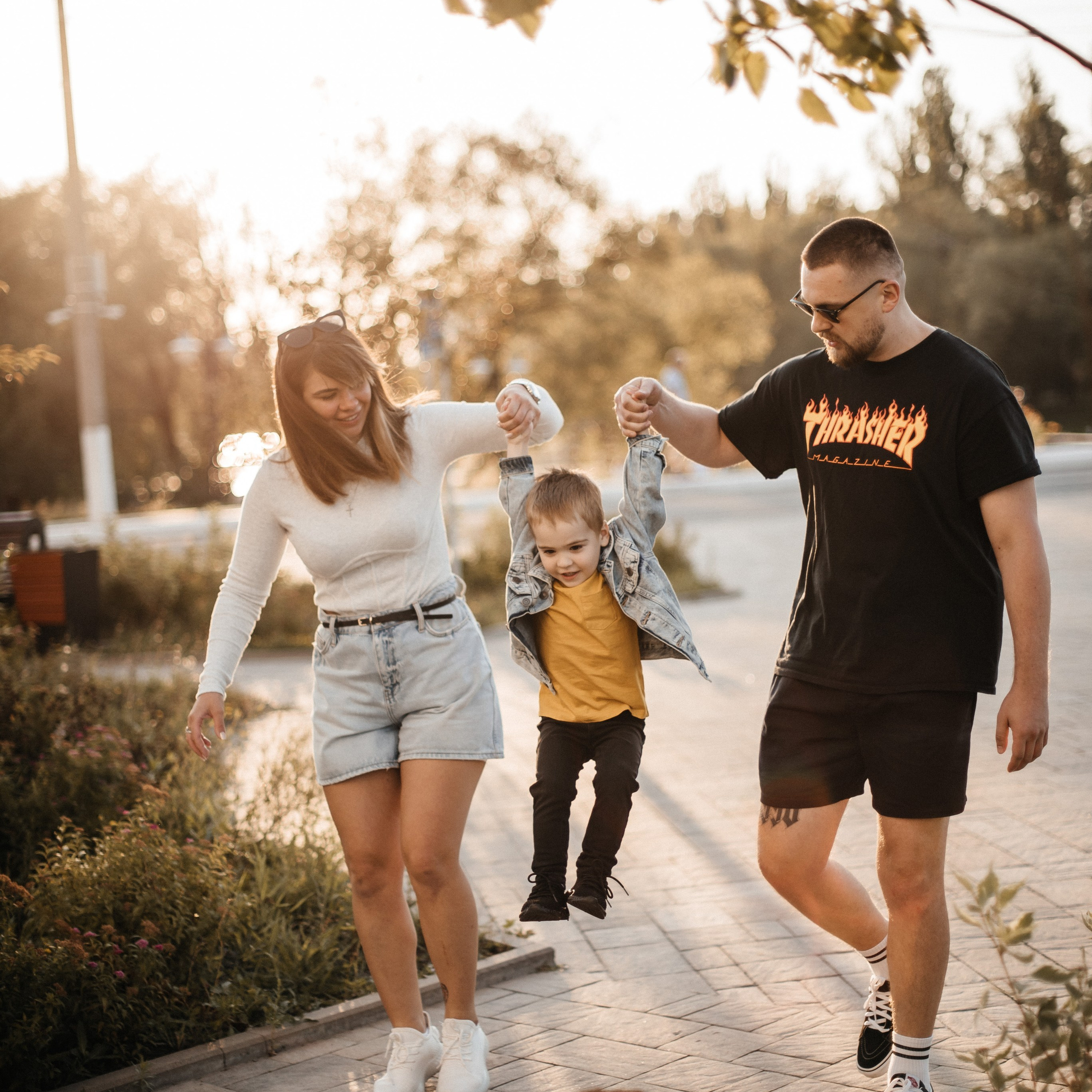 Лена, Рома и Миша