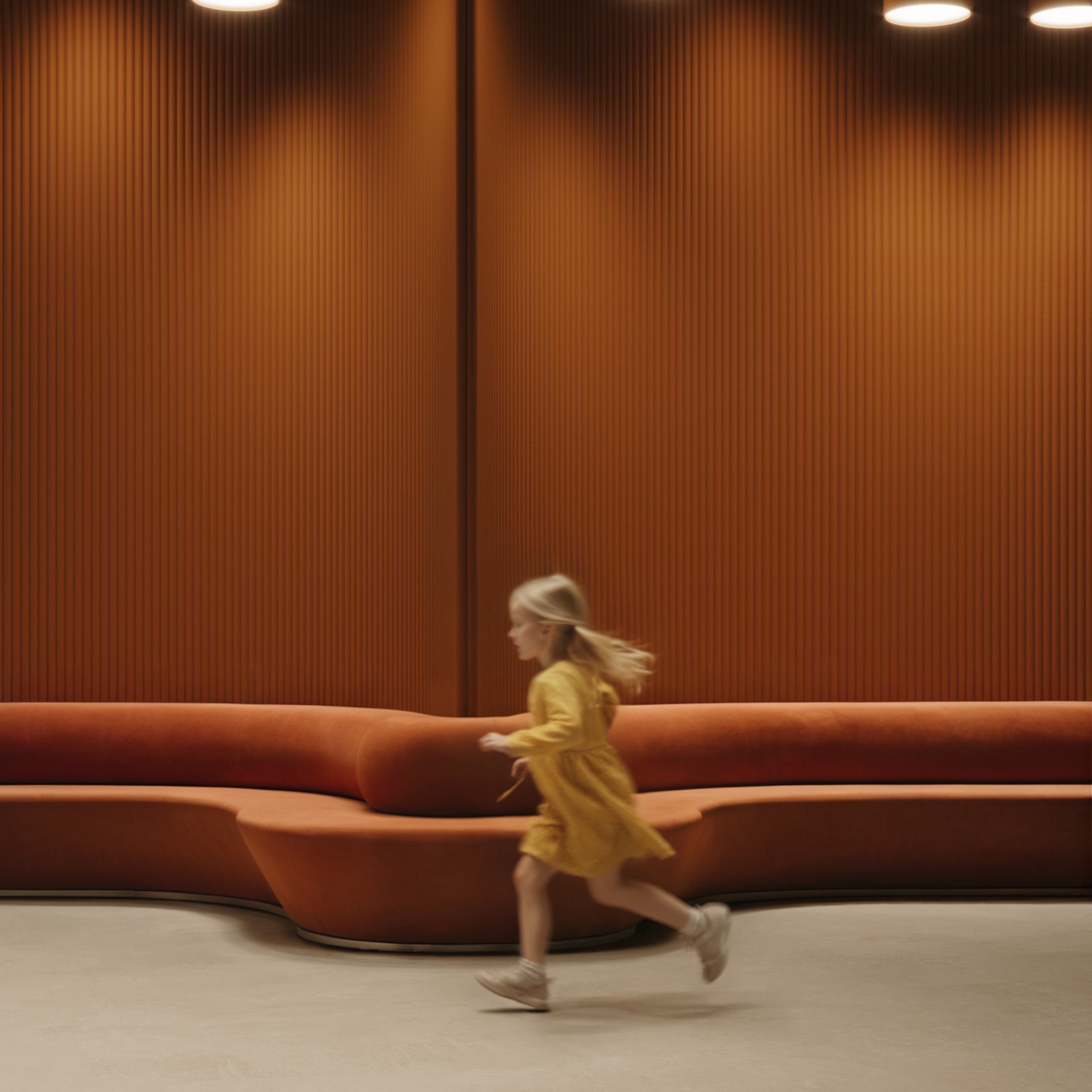 visualizations of the school's atrium space