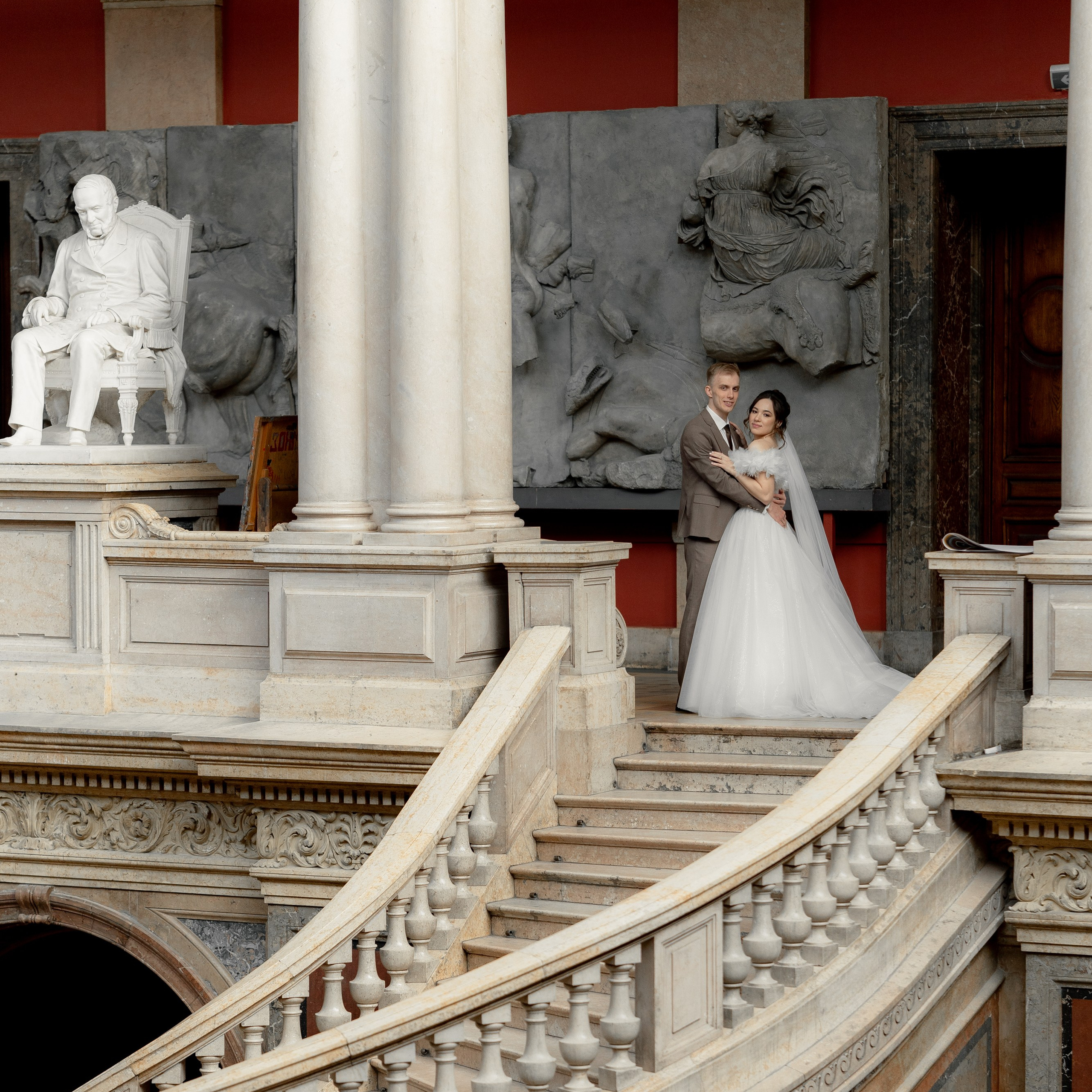 Свадебная фотосессия в академии Штиглица элегантные фото