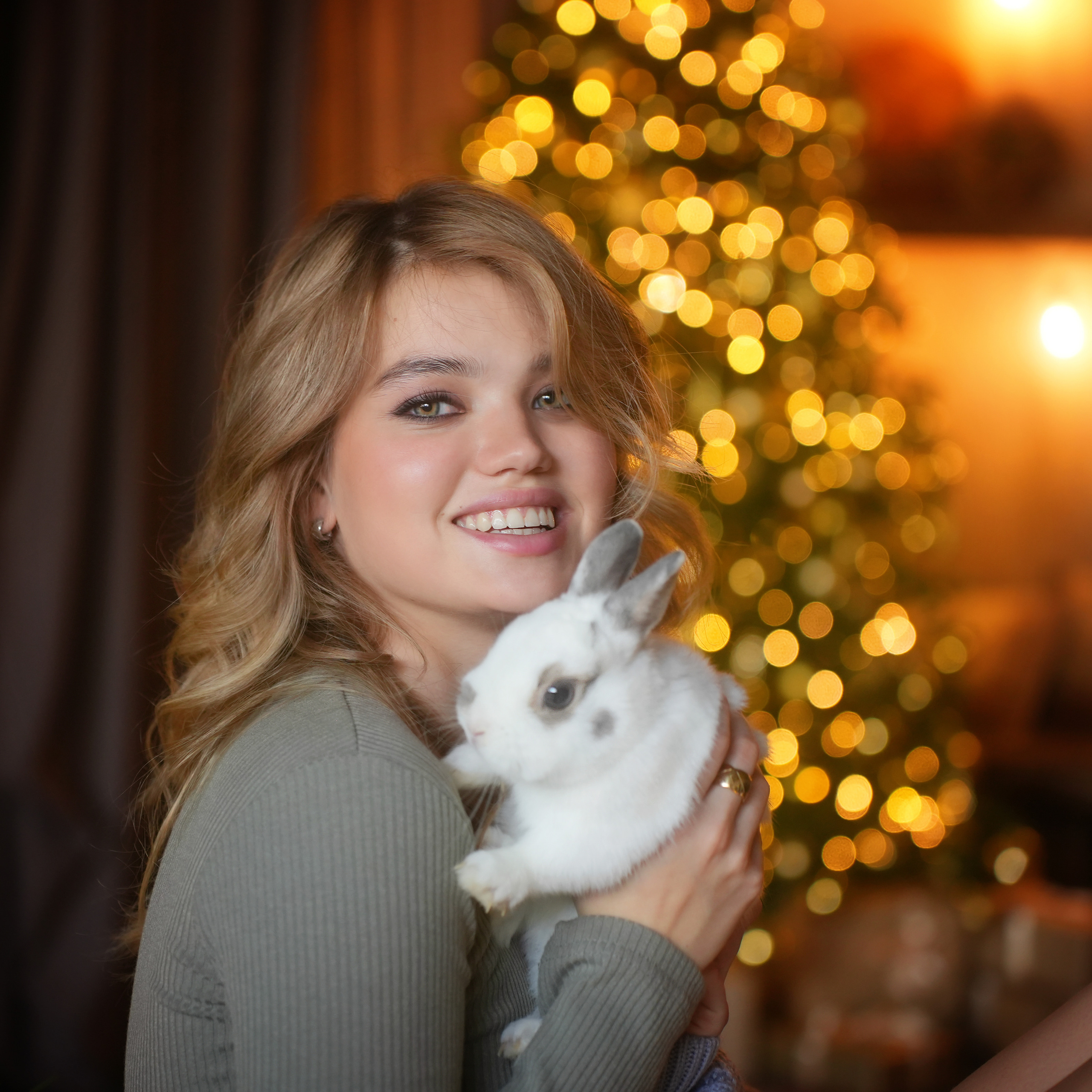 Новогодняя история Дарьи с кроликом