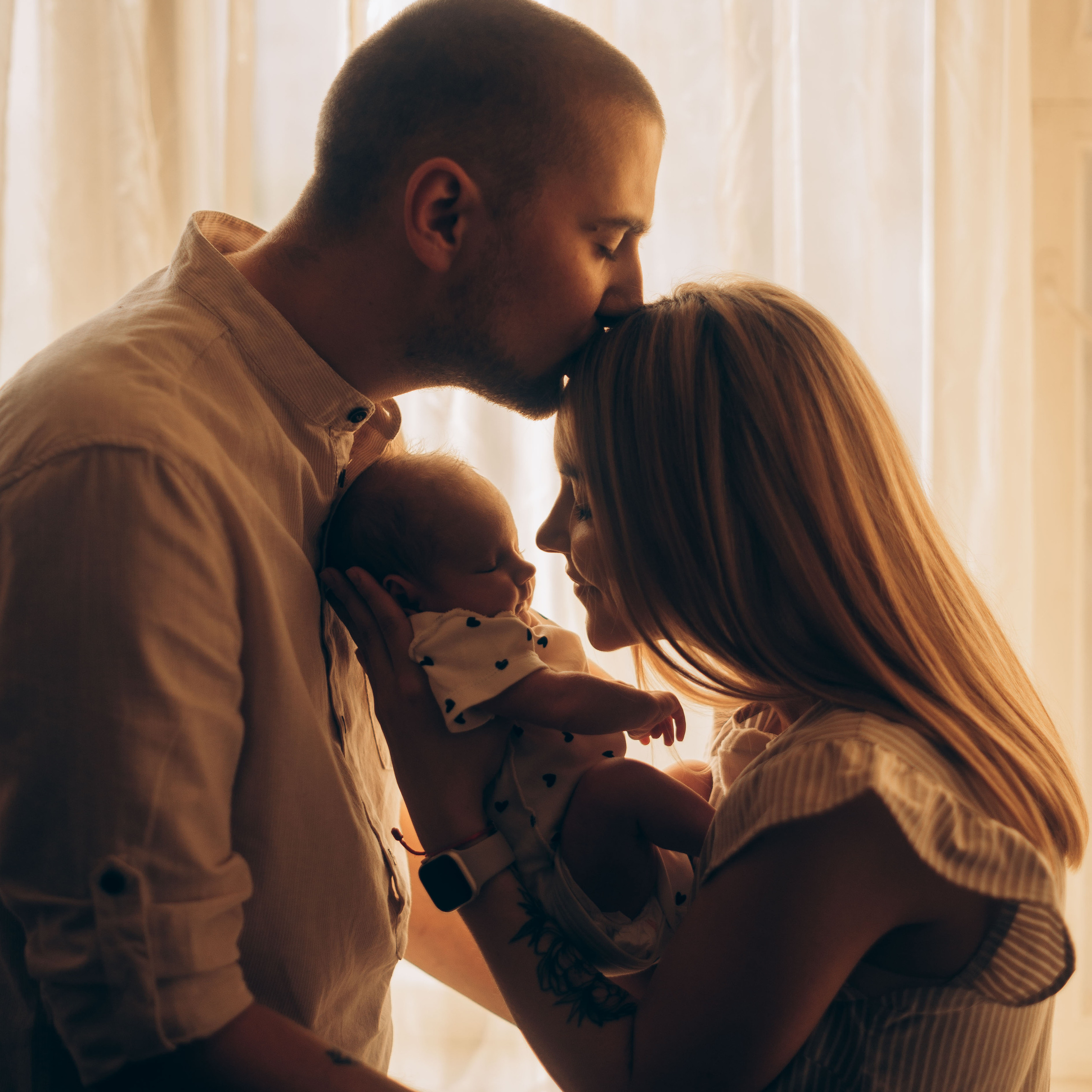 Домашняя съёмка с малышкой