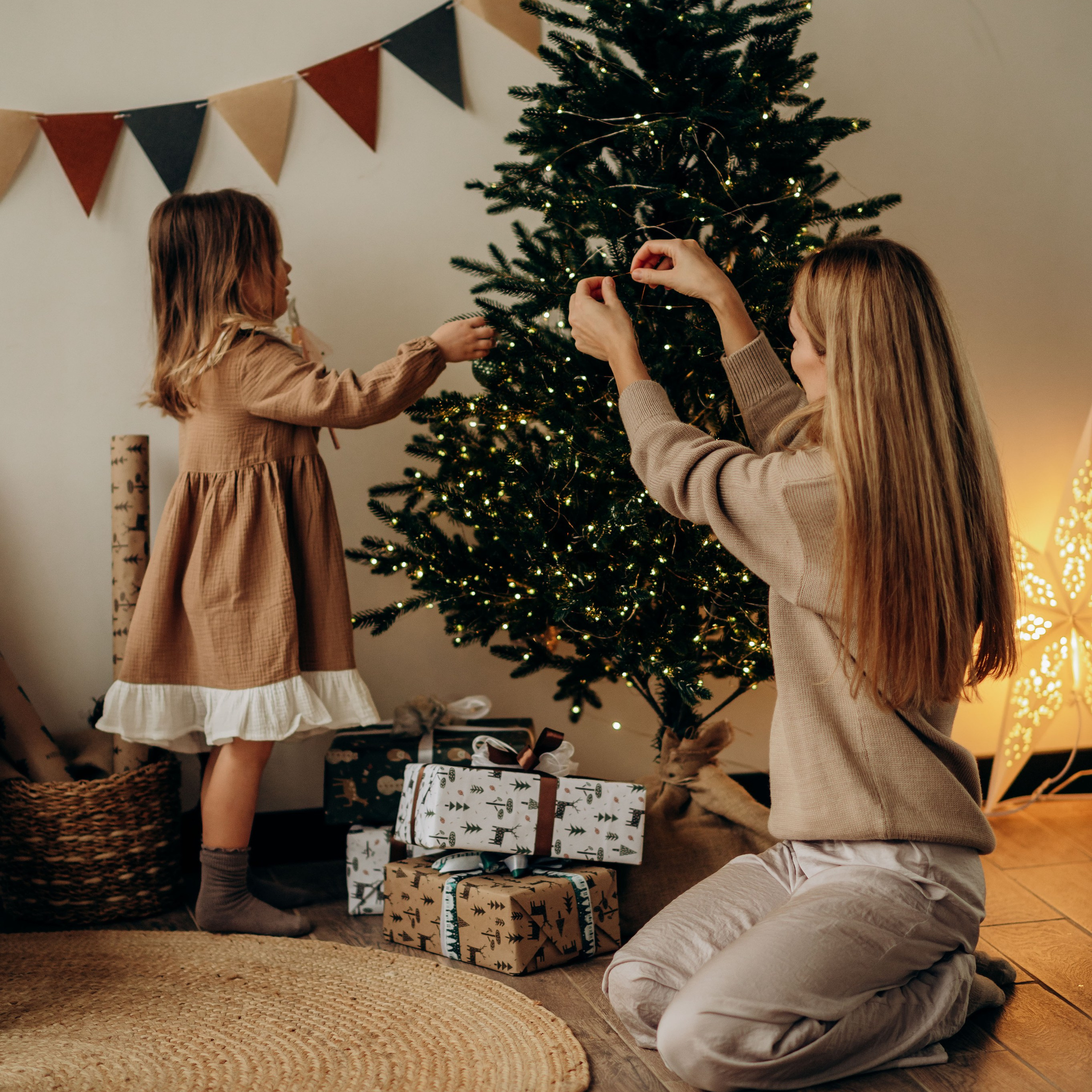 Семейные новогодние фотосессии в студии