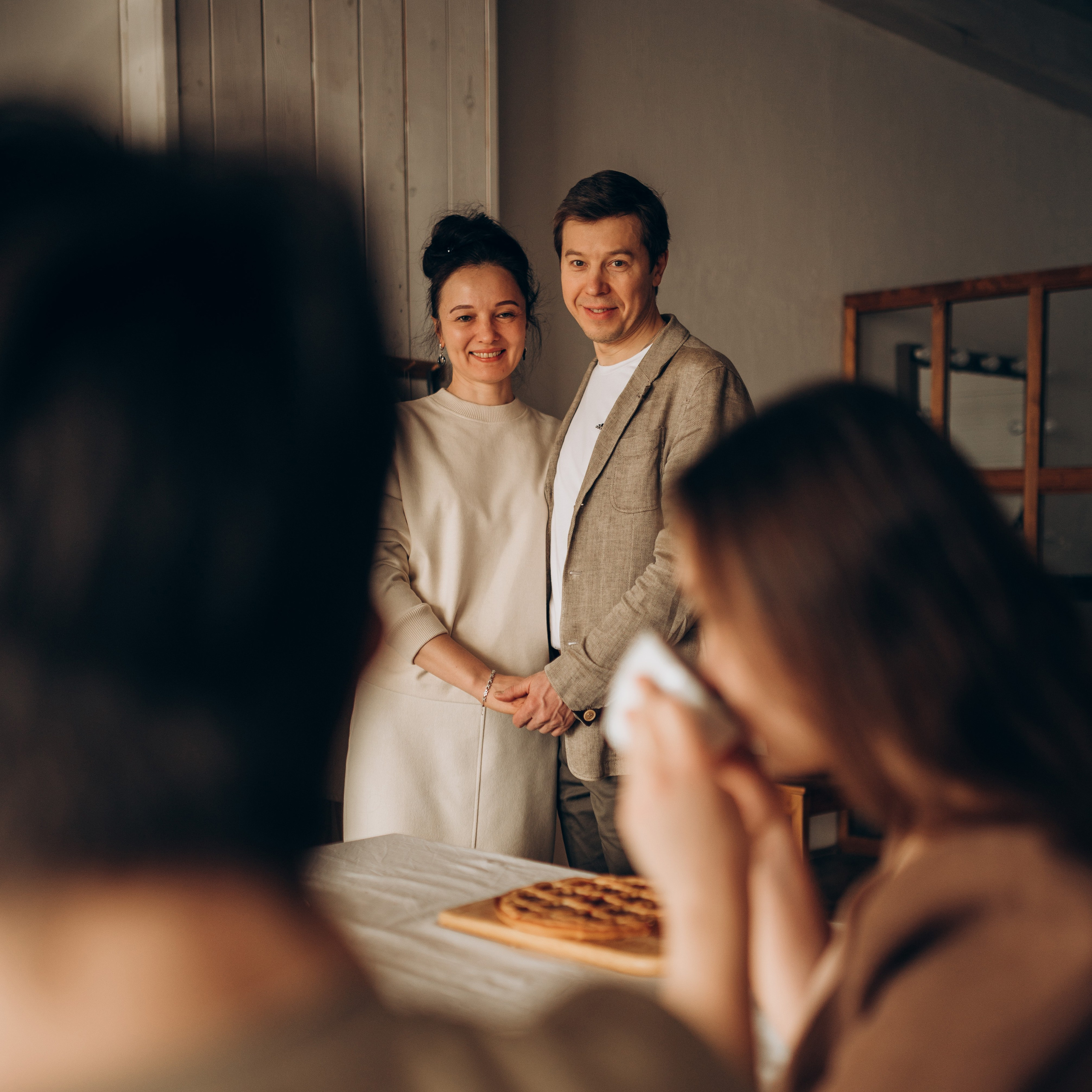 Уютная семейная съёмка в студии