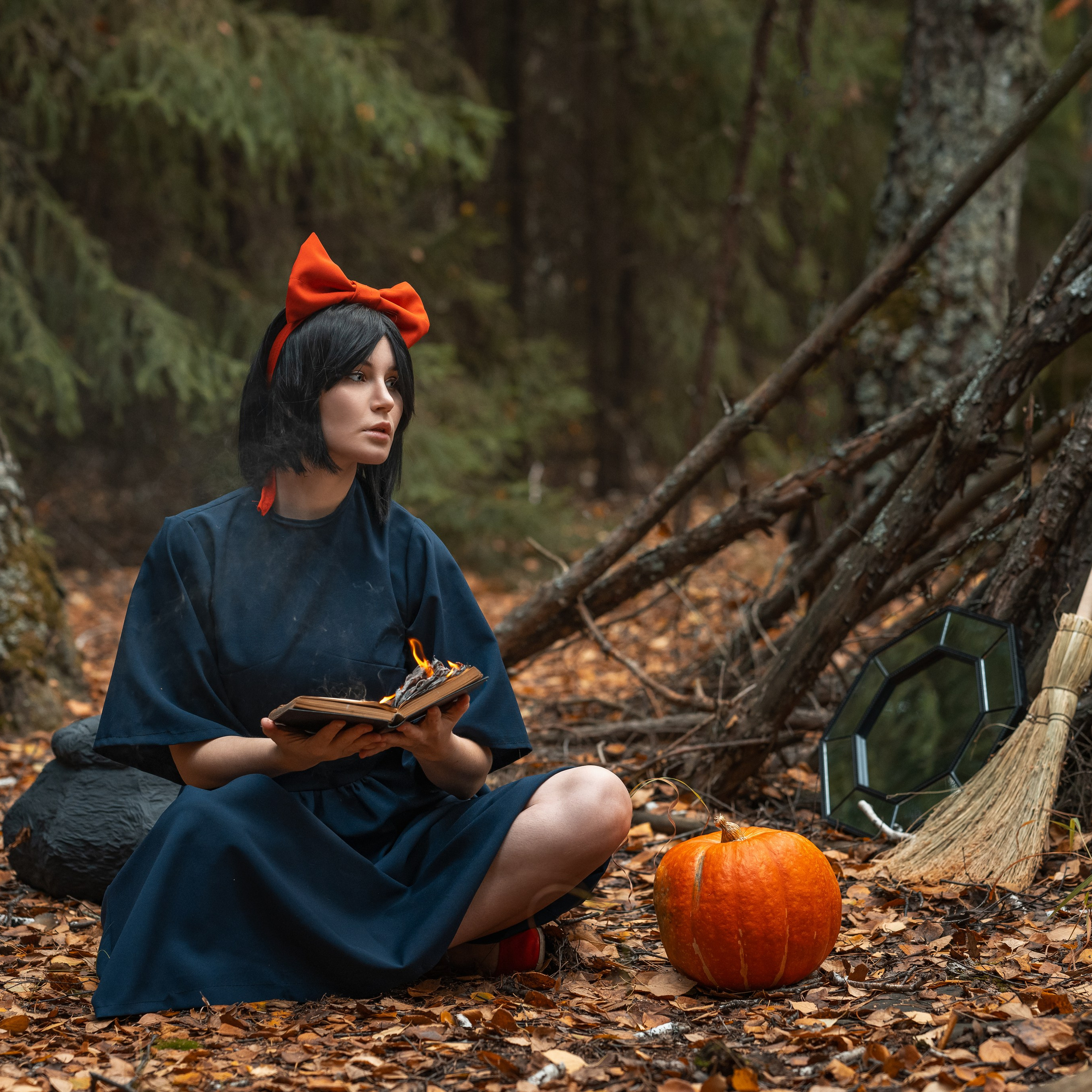 Ведьма с котом