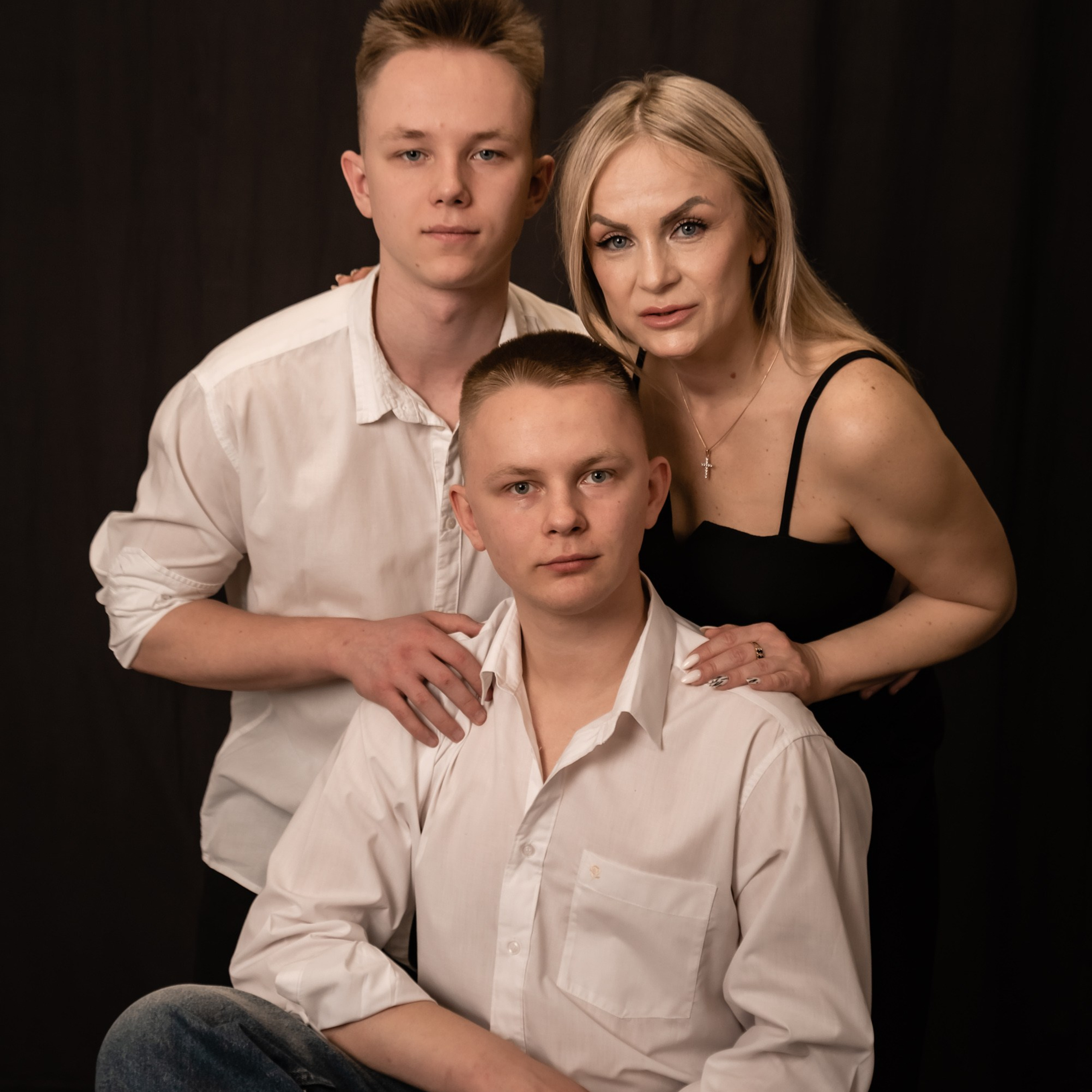 Семейная съемка в студии.