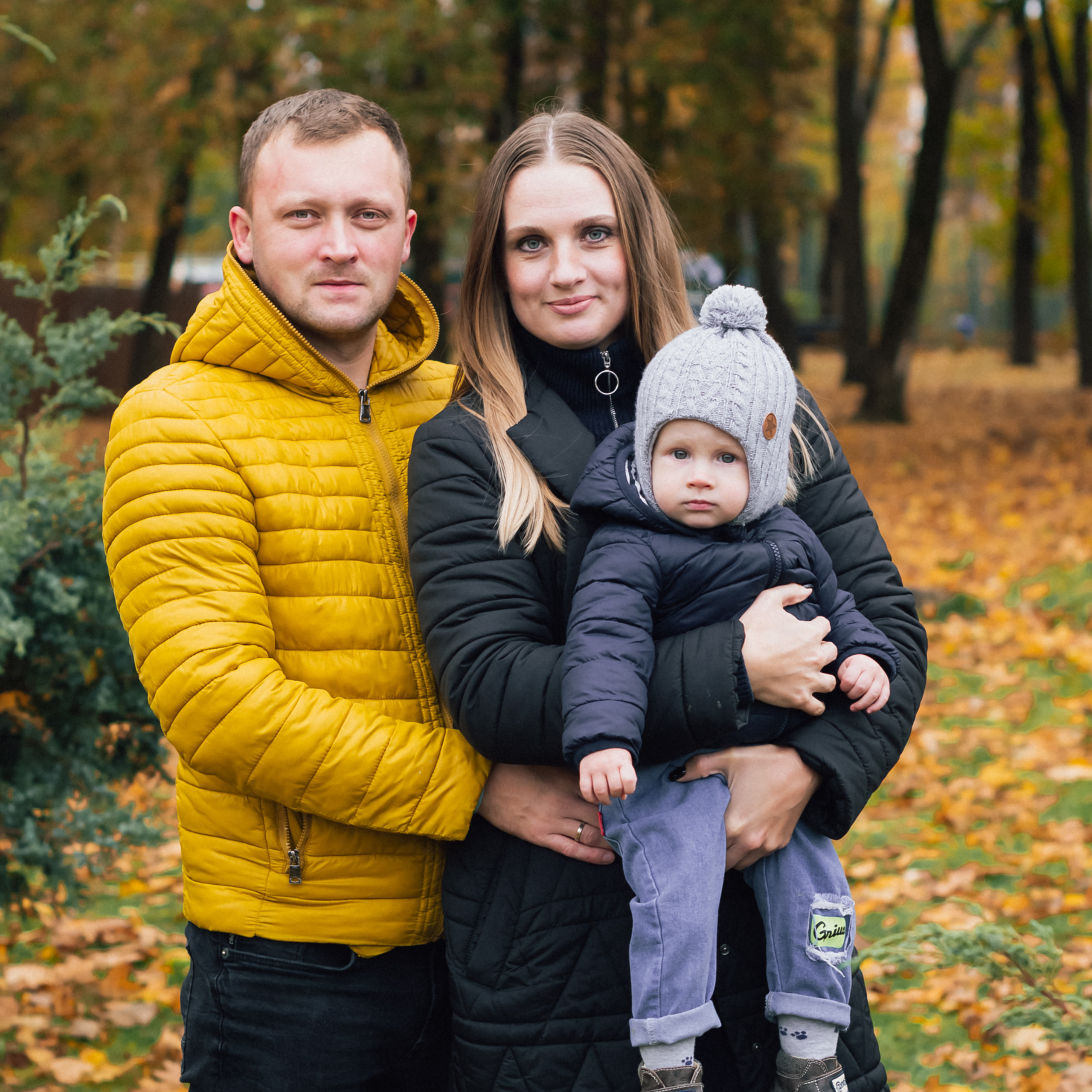 Осенняя съемка семьи Дениса.