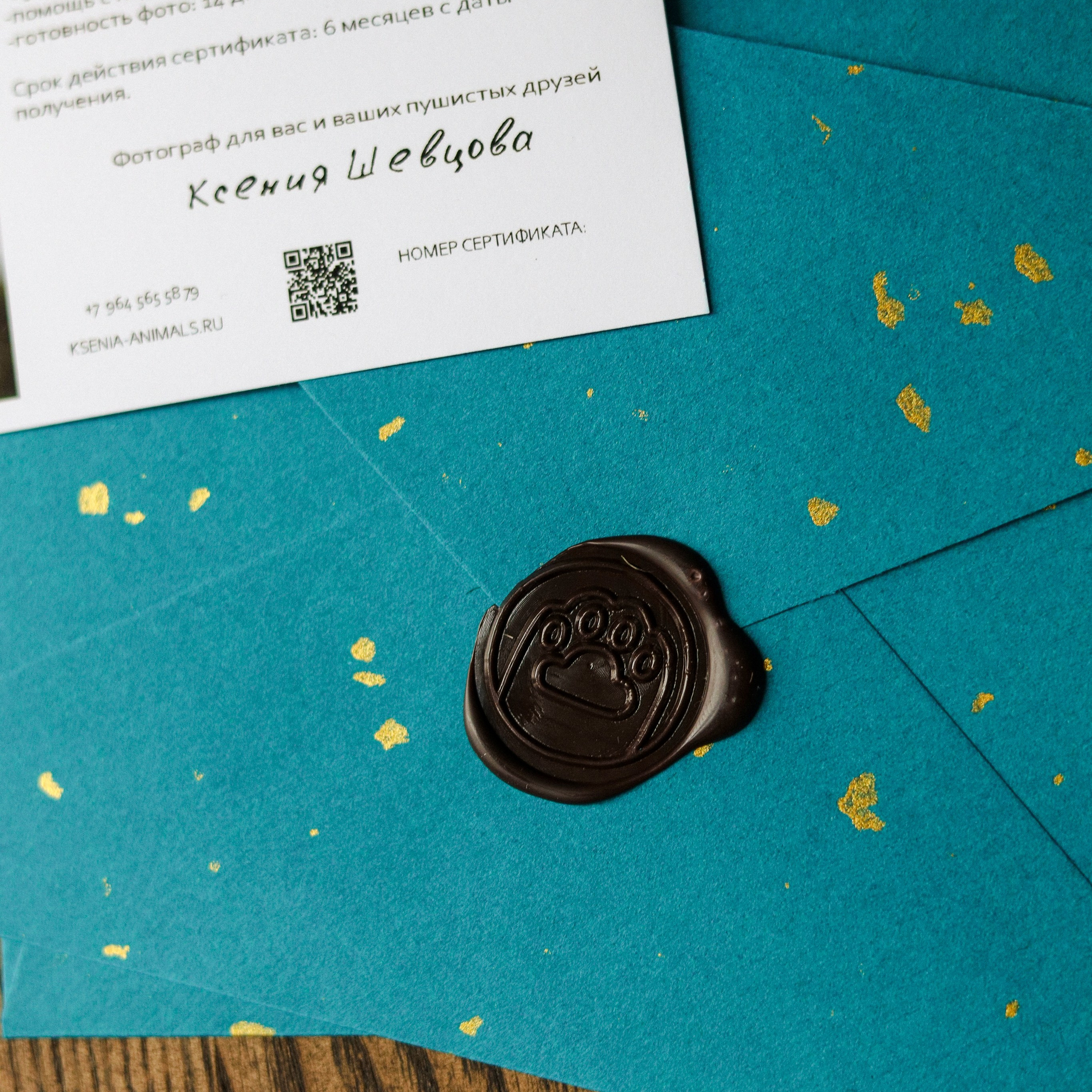 Подарочный сертификат. Фотограф-анималист Ксения Шевцова|Москва