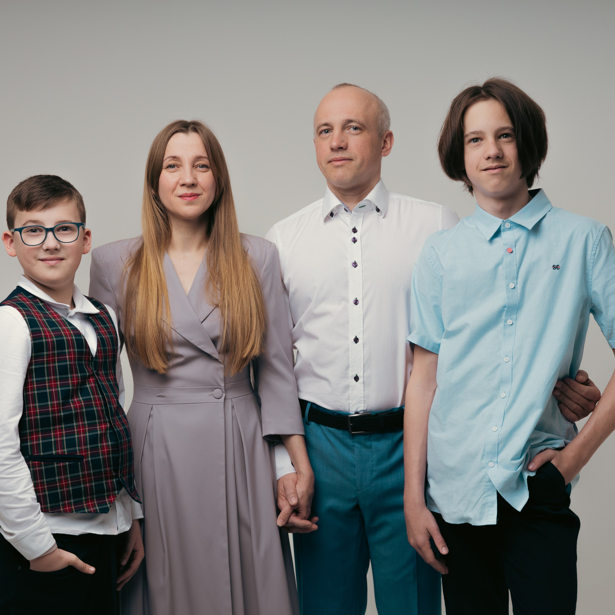 Наталья с семьей