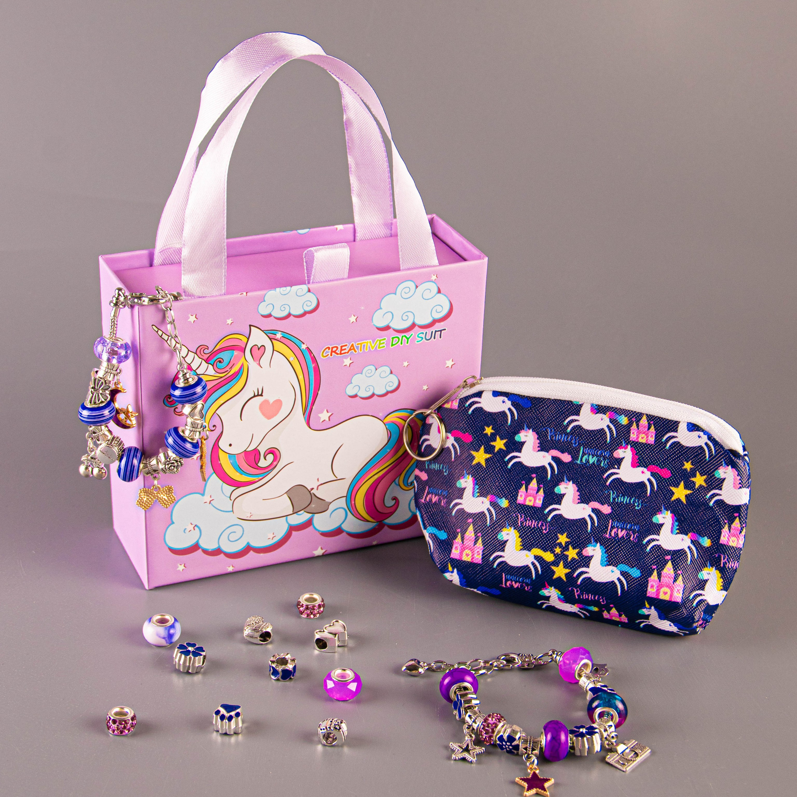 Набор по созданию браслетов (фиолетовый)