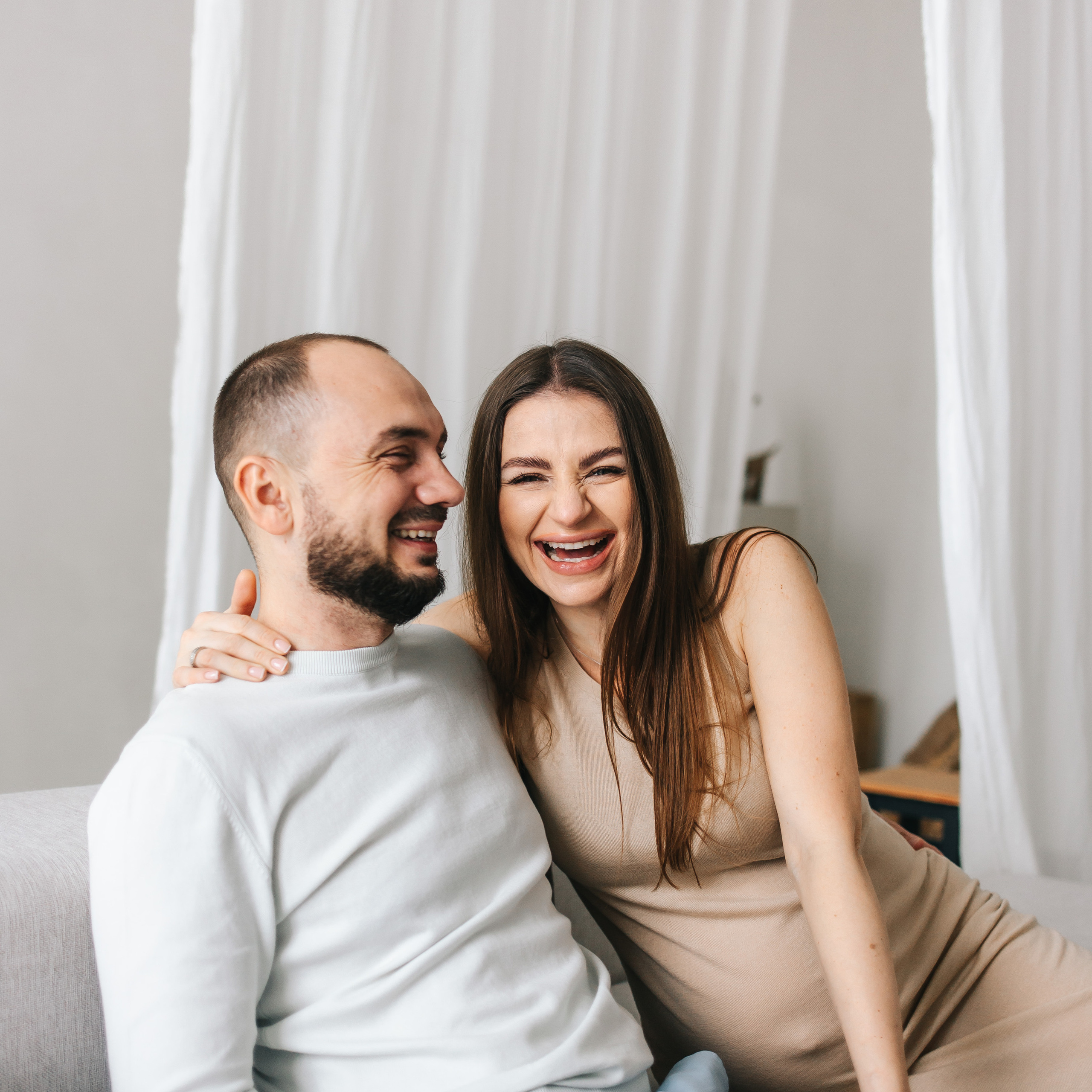 Фотоссесия беременности + гендер пати в студии