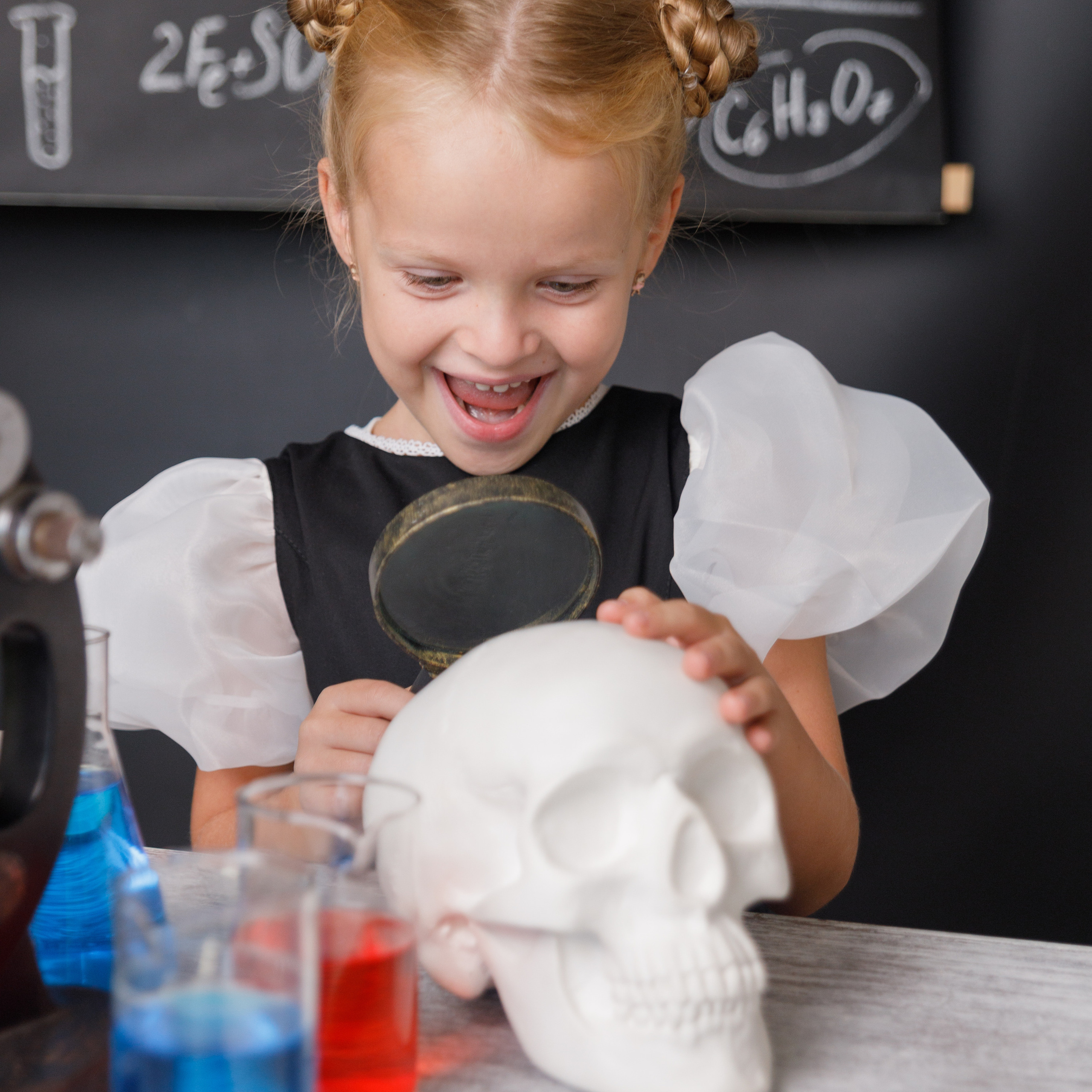 Съёмка первоклассников в фотостудии