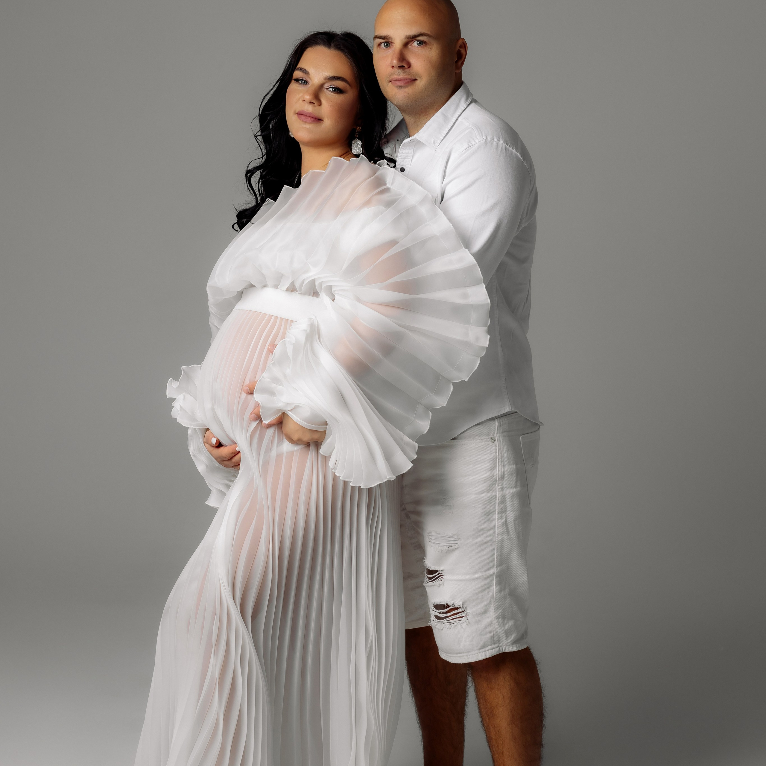 Стильная фотосессия беременности