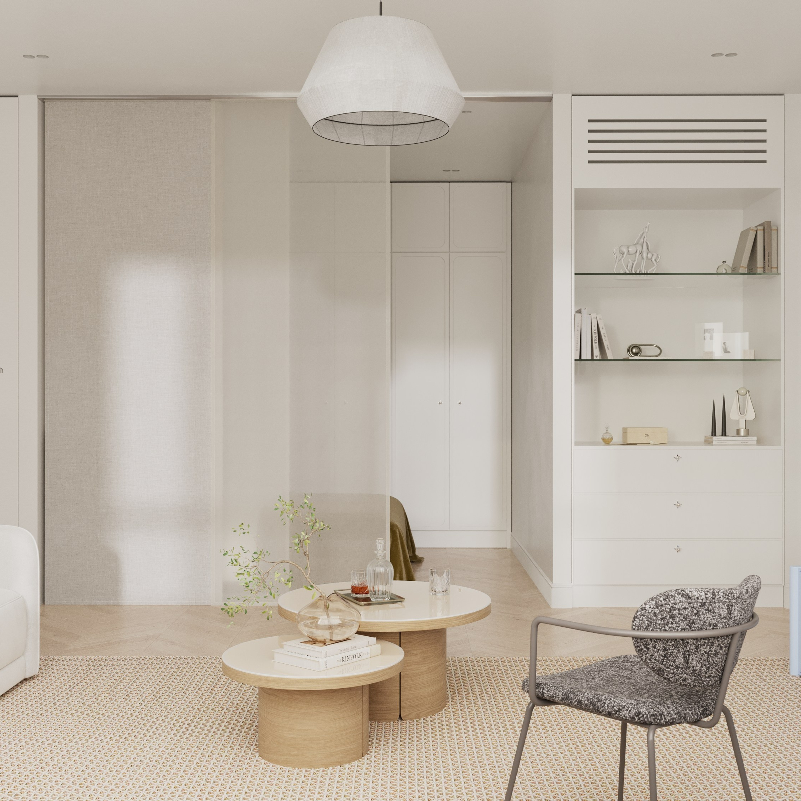 Interior design project of modern apartment (residential complex Vavilov Dom). KSYUSCHENKA — Interior design practice