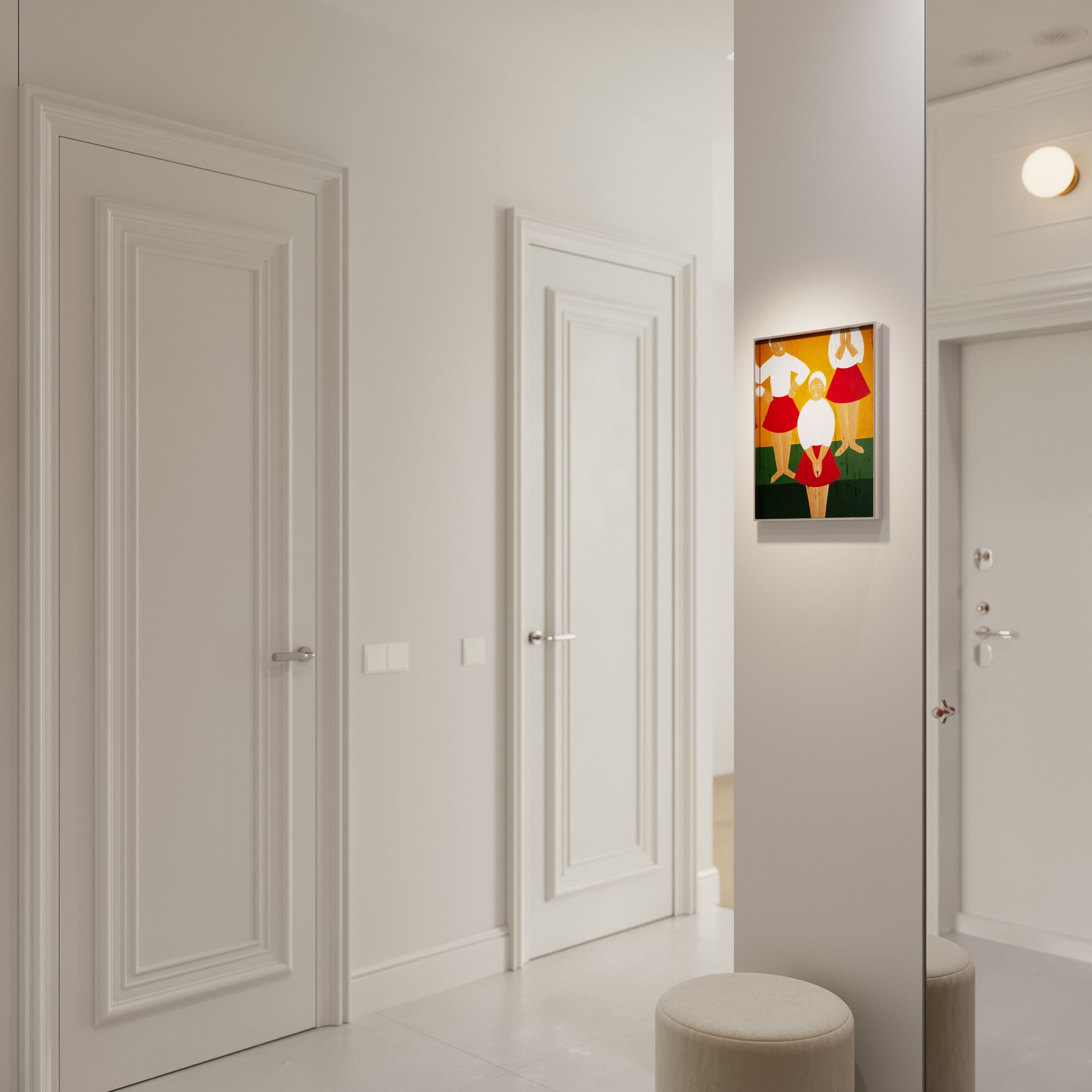 Interior design project of modern apartment (residential complex Vavilov Dom). KSYUSCHENKA — Interior design practice