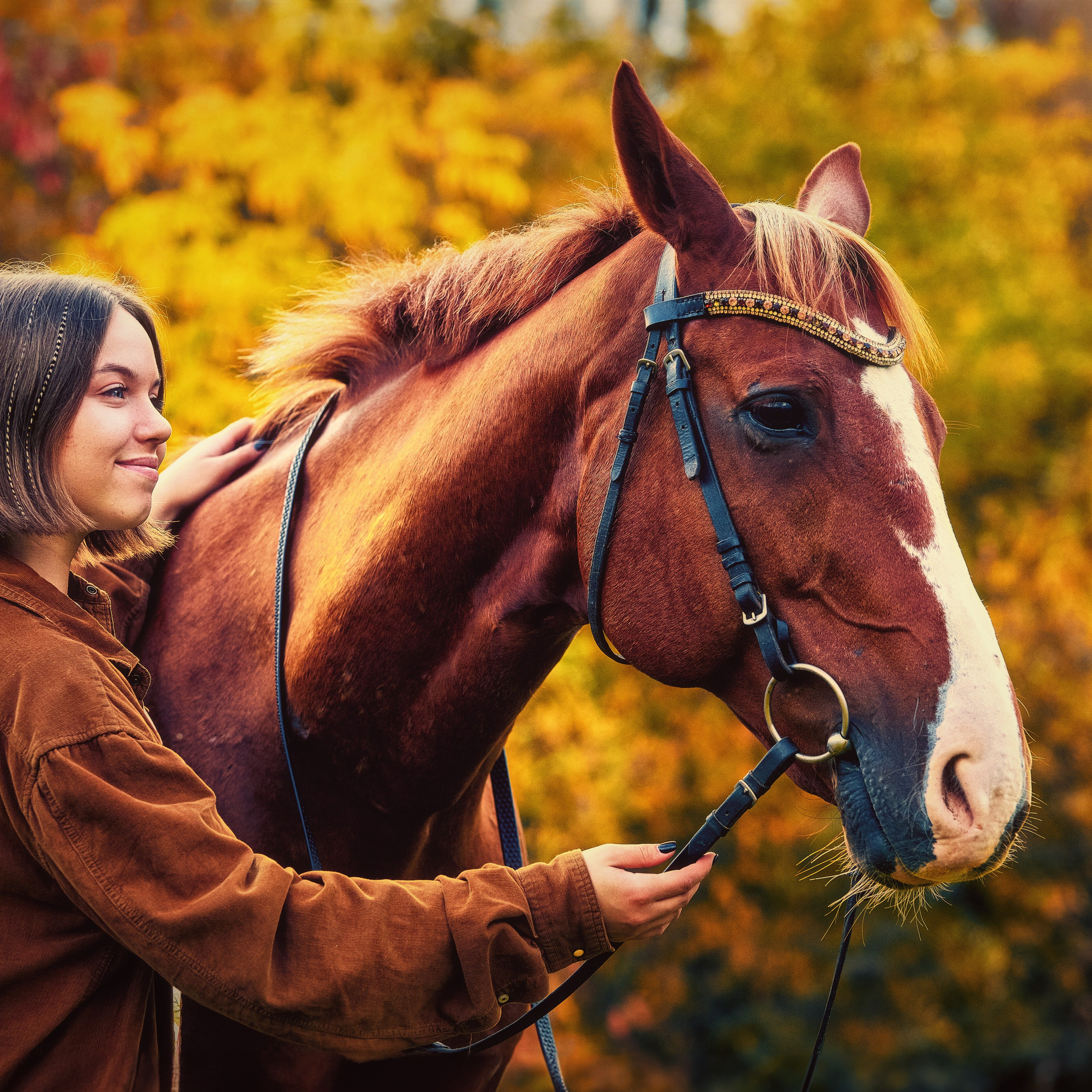 Ксения и конь.