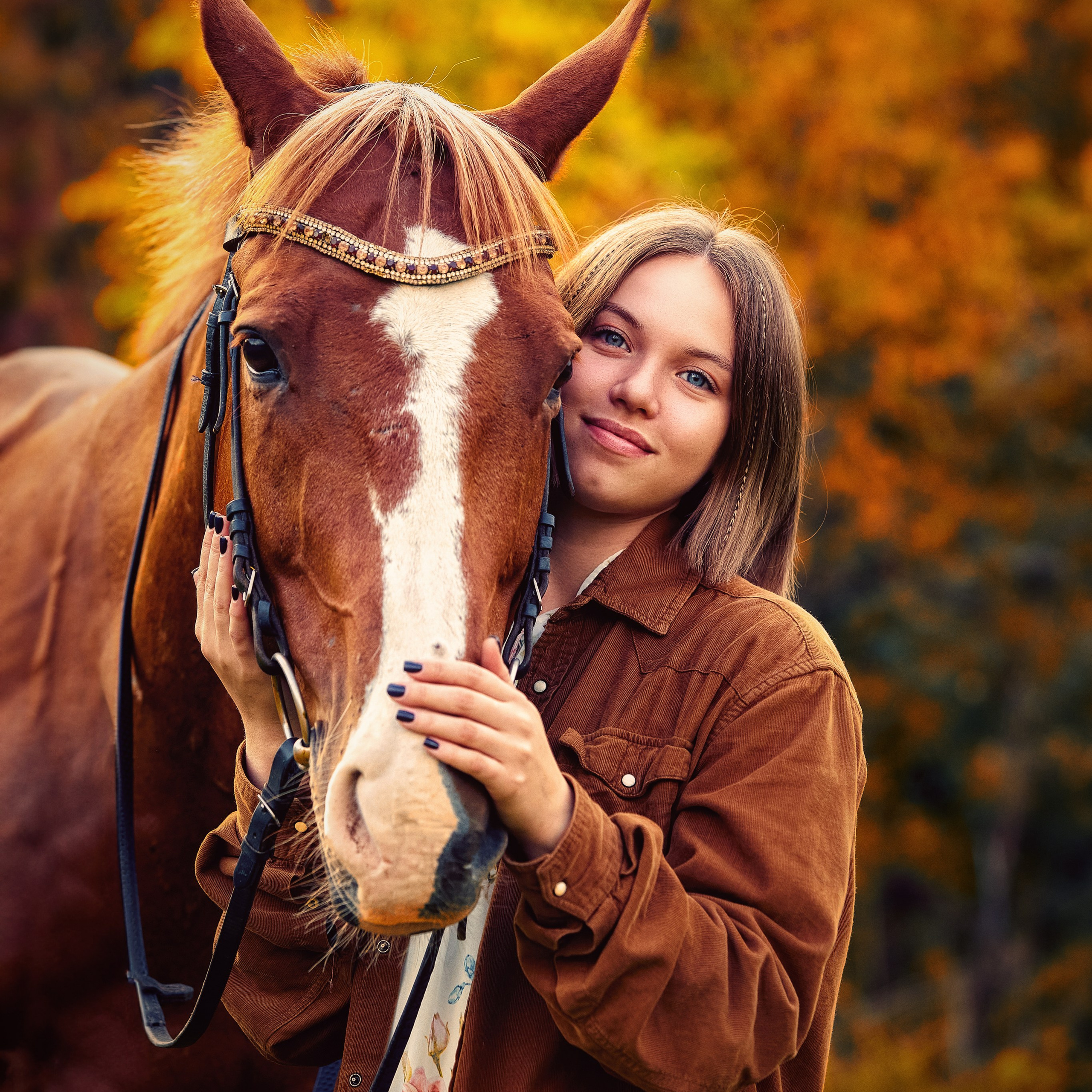 Ксения и конь.