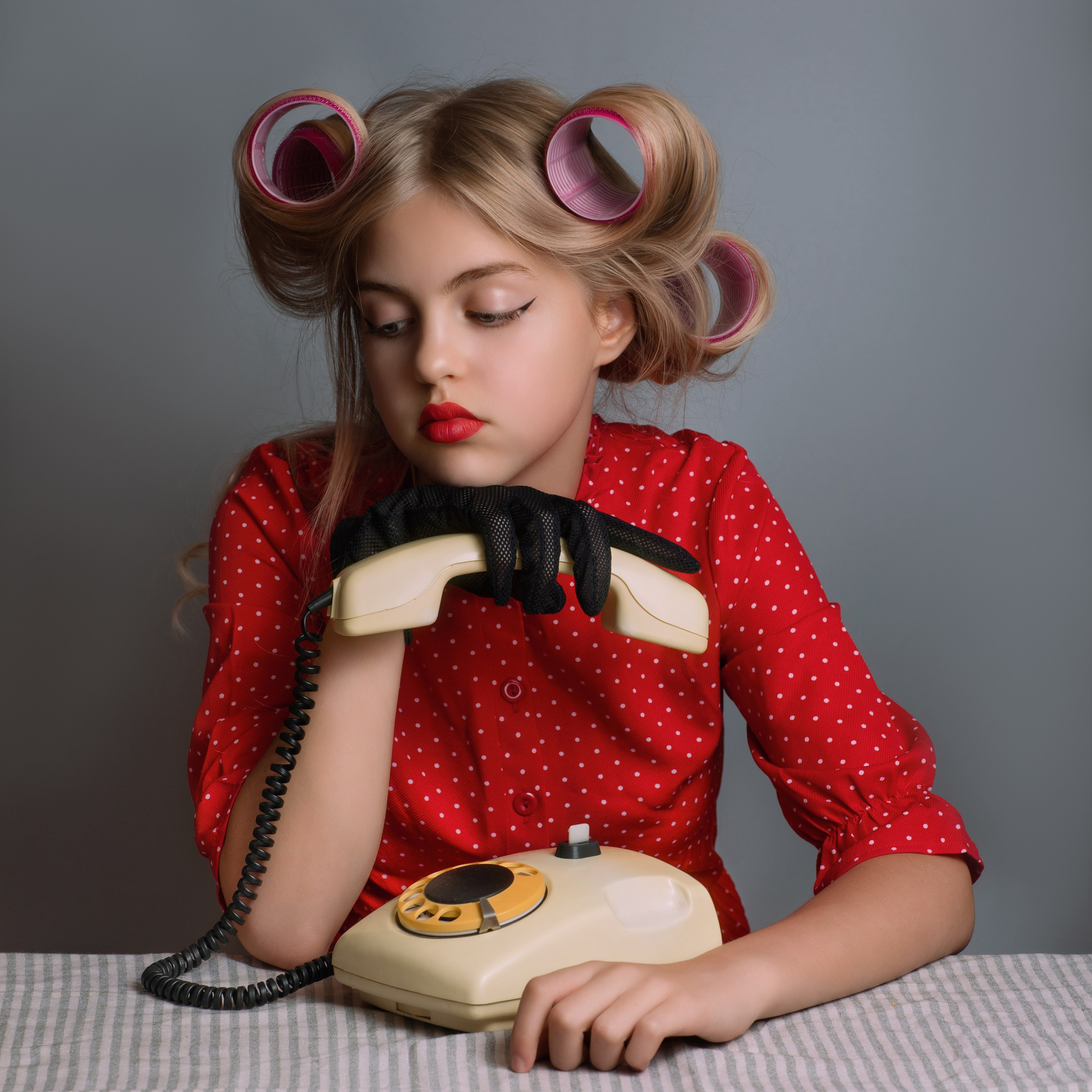 Полина в стиле Пин ап