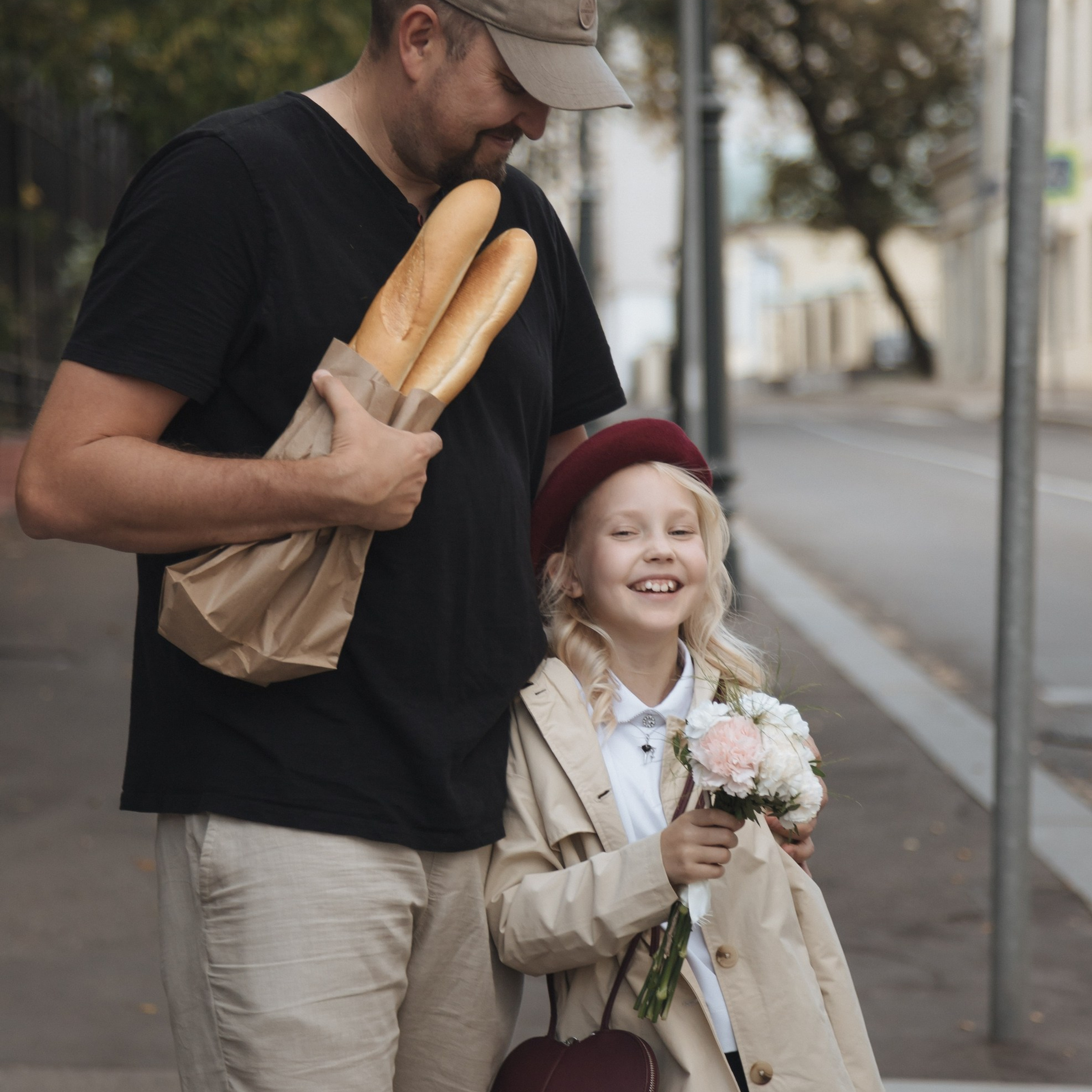 Школьный возраст (папа+дочка)