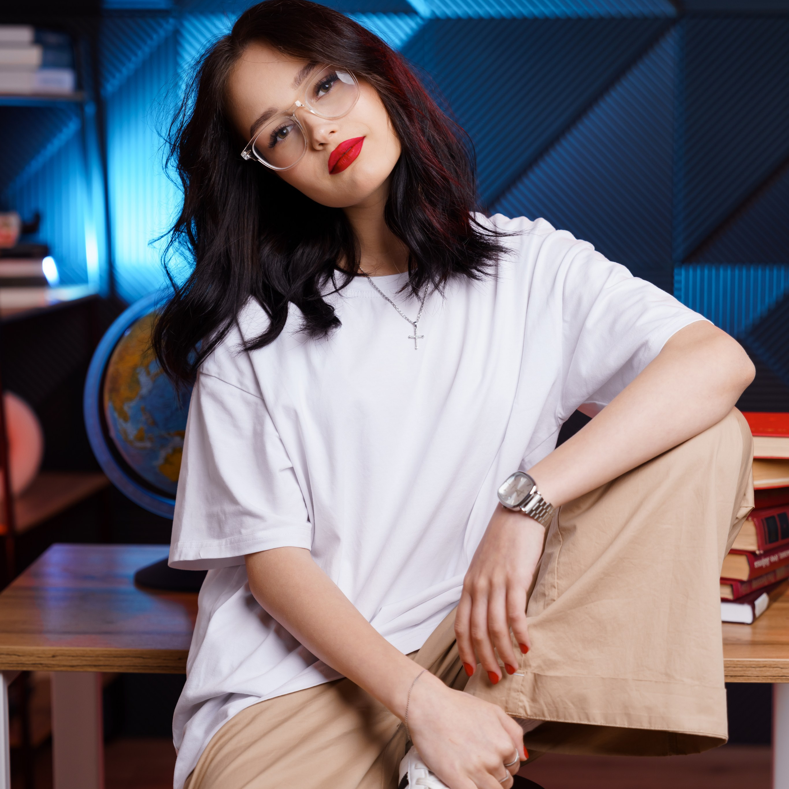 ЧБ с цветным светом