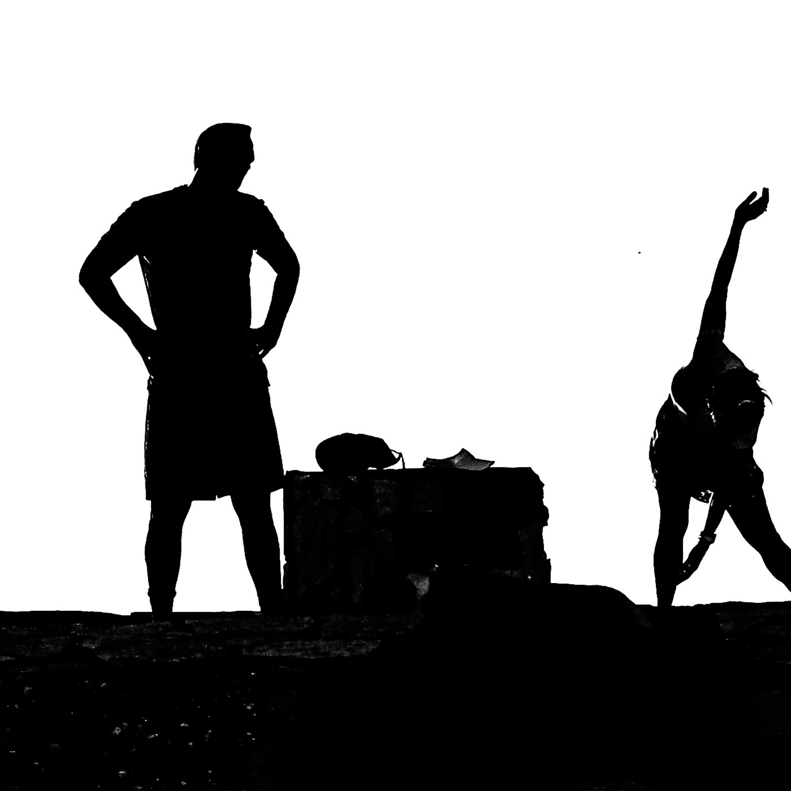 black and white look