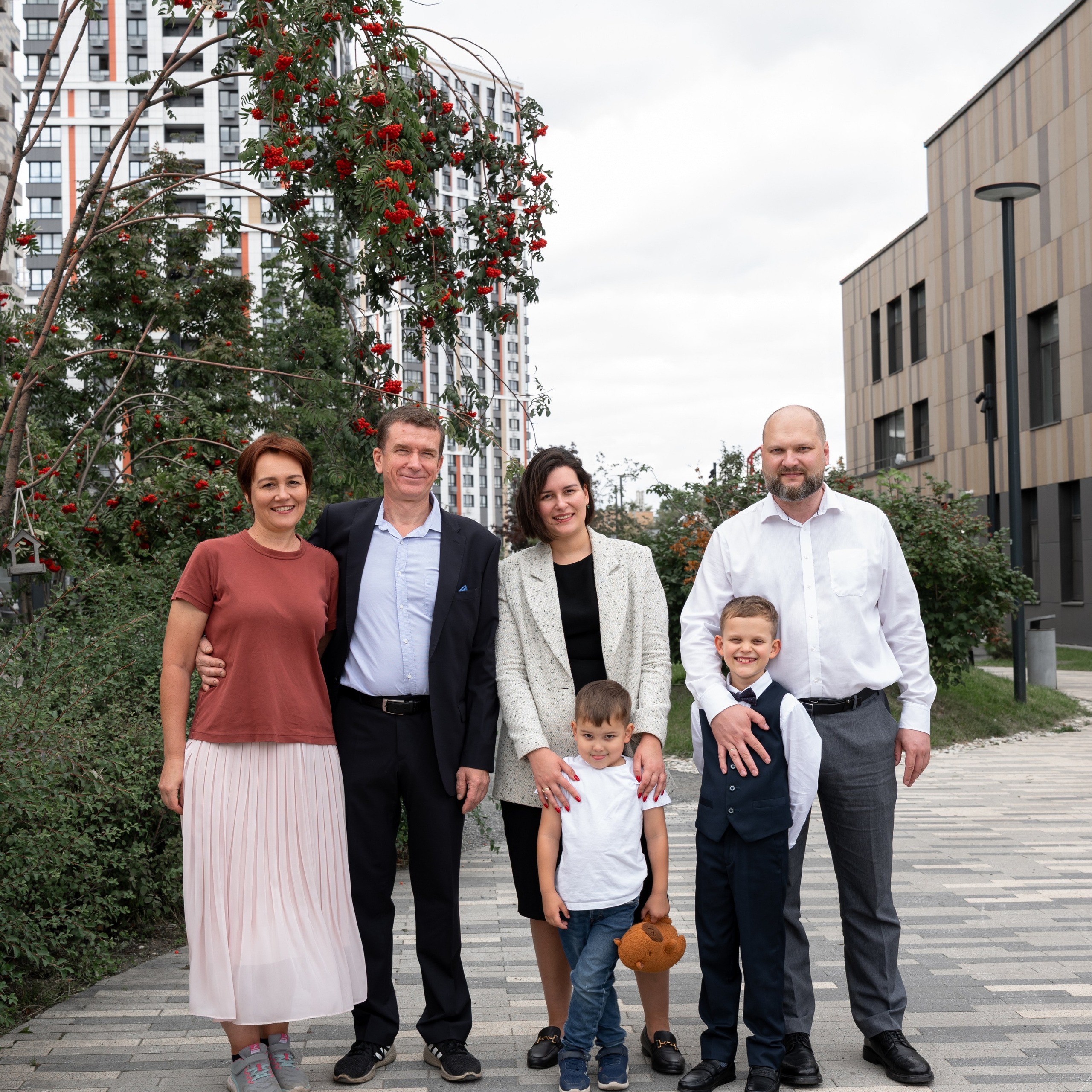 Катерина с семьей