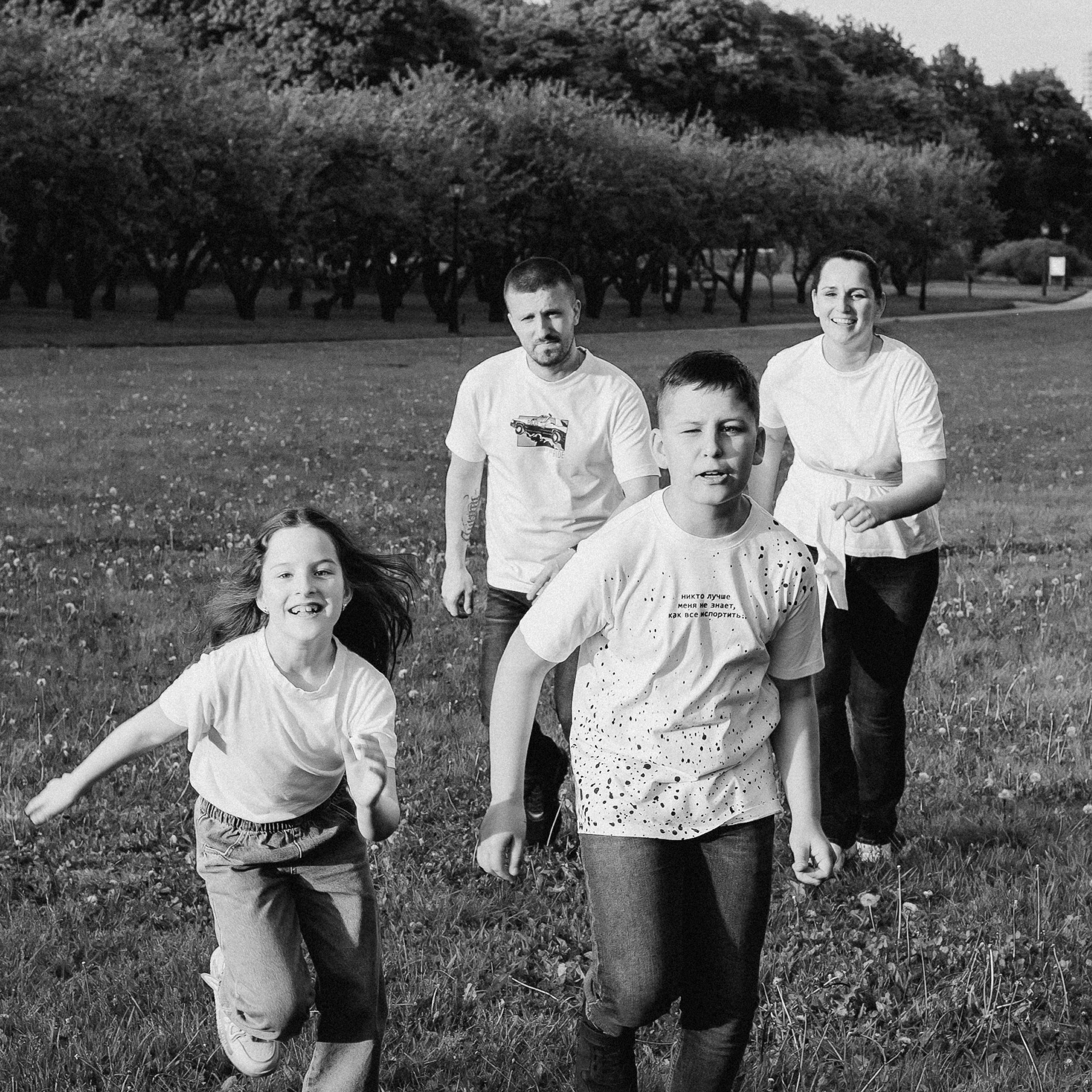 Наташа с семьей