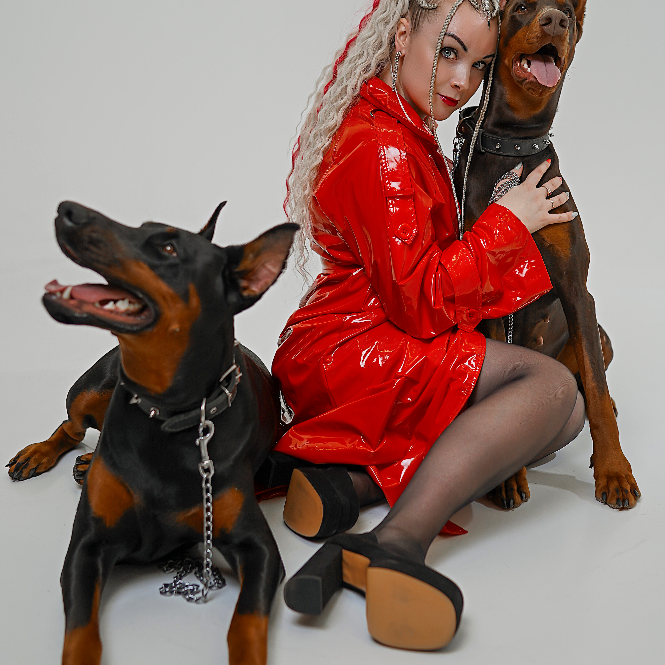 Фотосессия с доберманами. Семейный и детский фотограф в Кирове Сильвия Михеева