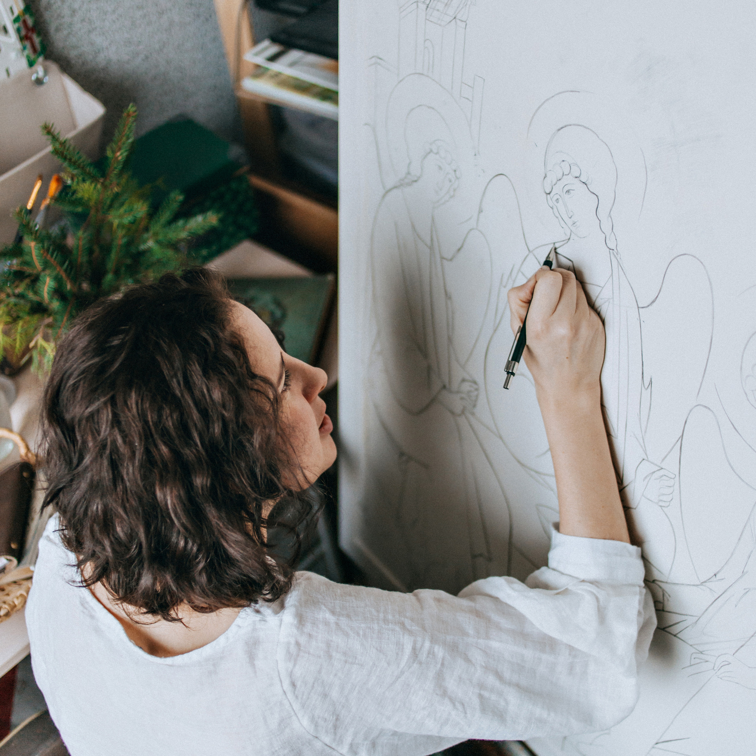 Контент съемка для иконописца