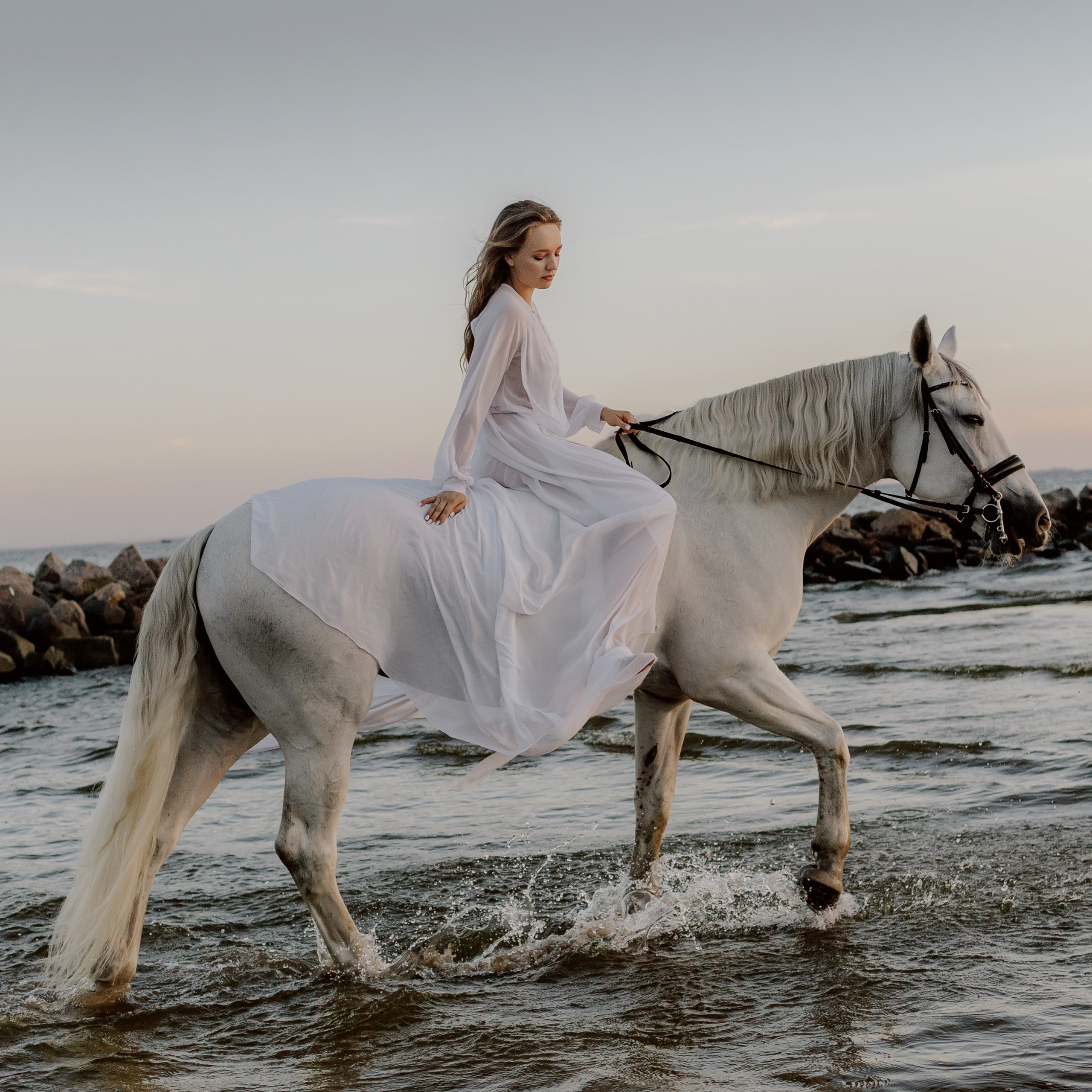 Съемка с лошадью