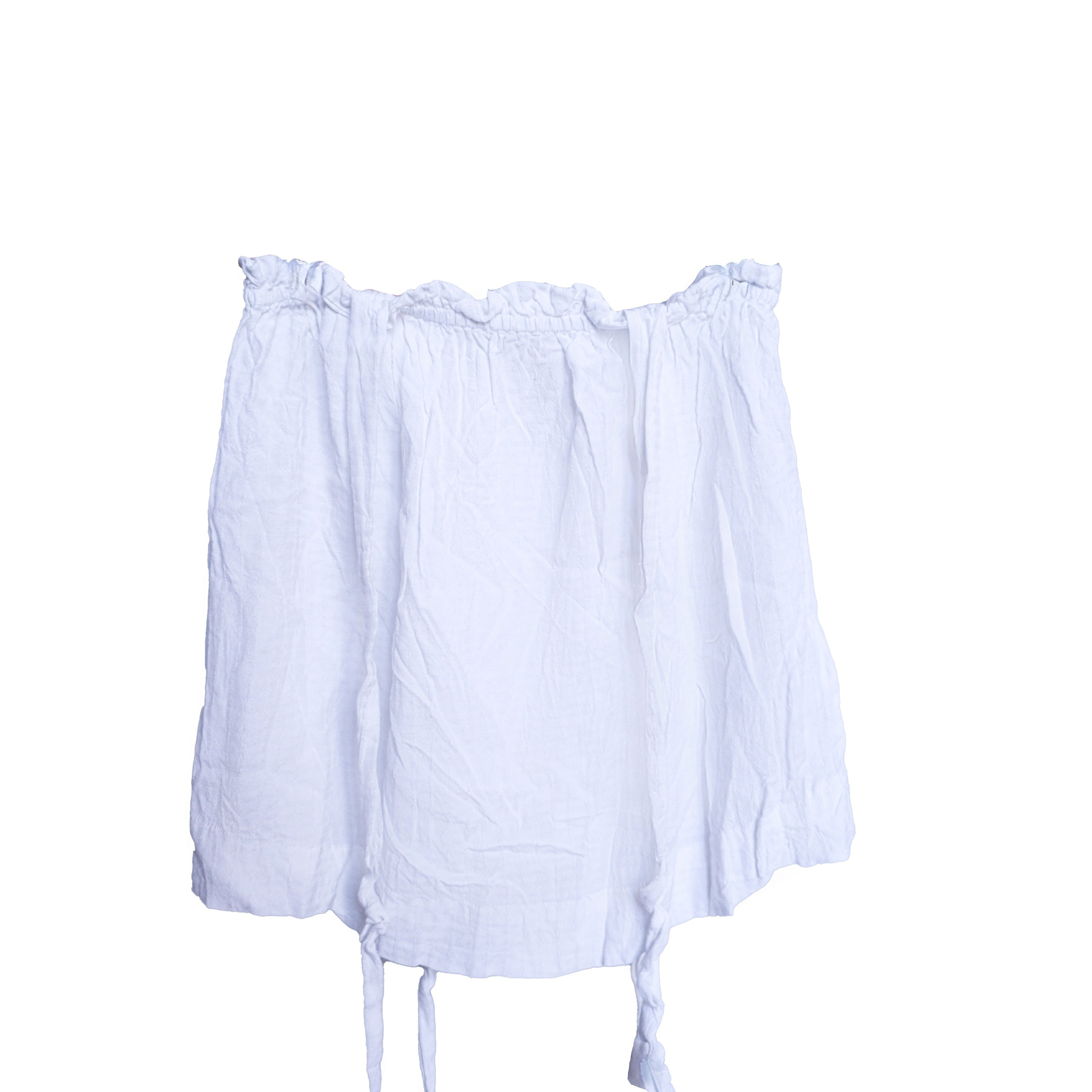 Юбка-сарафан бохо белый размер М