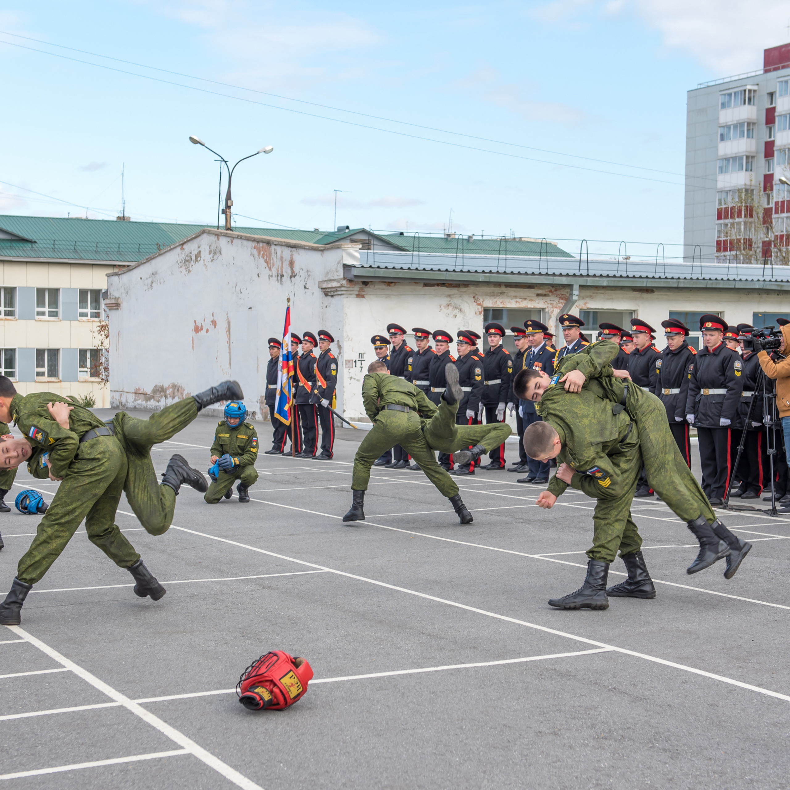 Приведение к присяге кадетов Иркутского кадетского корпуса