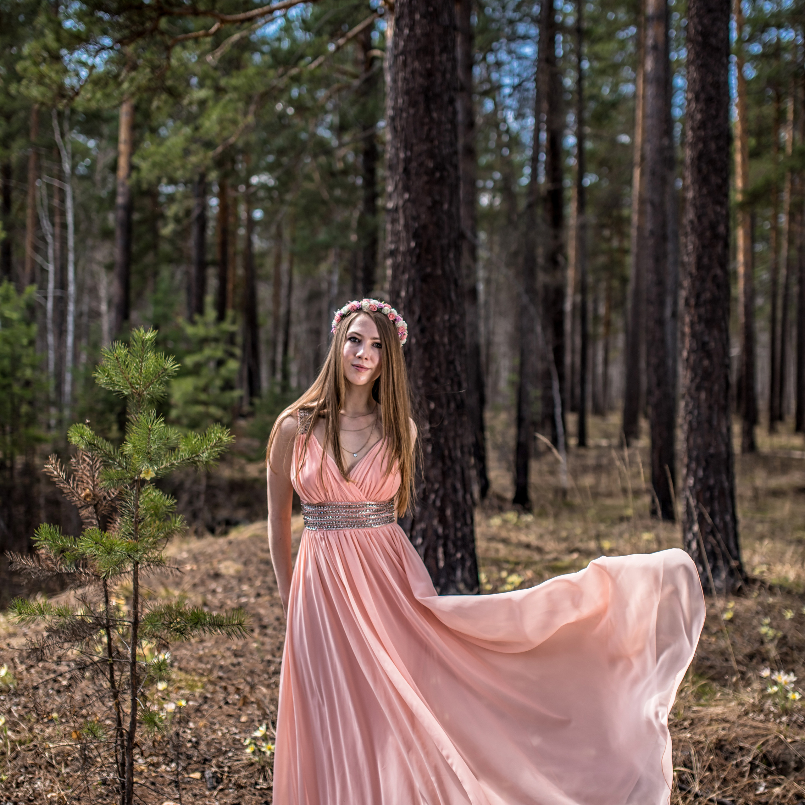 Платье «Персик» шифоновое 44р. Стоимость проката 500р. Есть детское