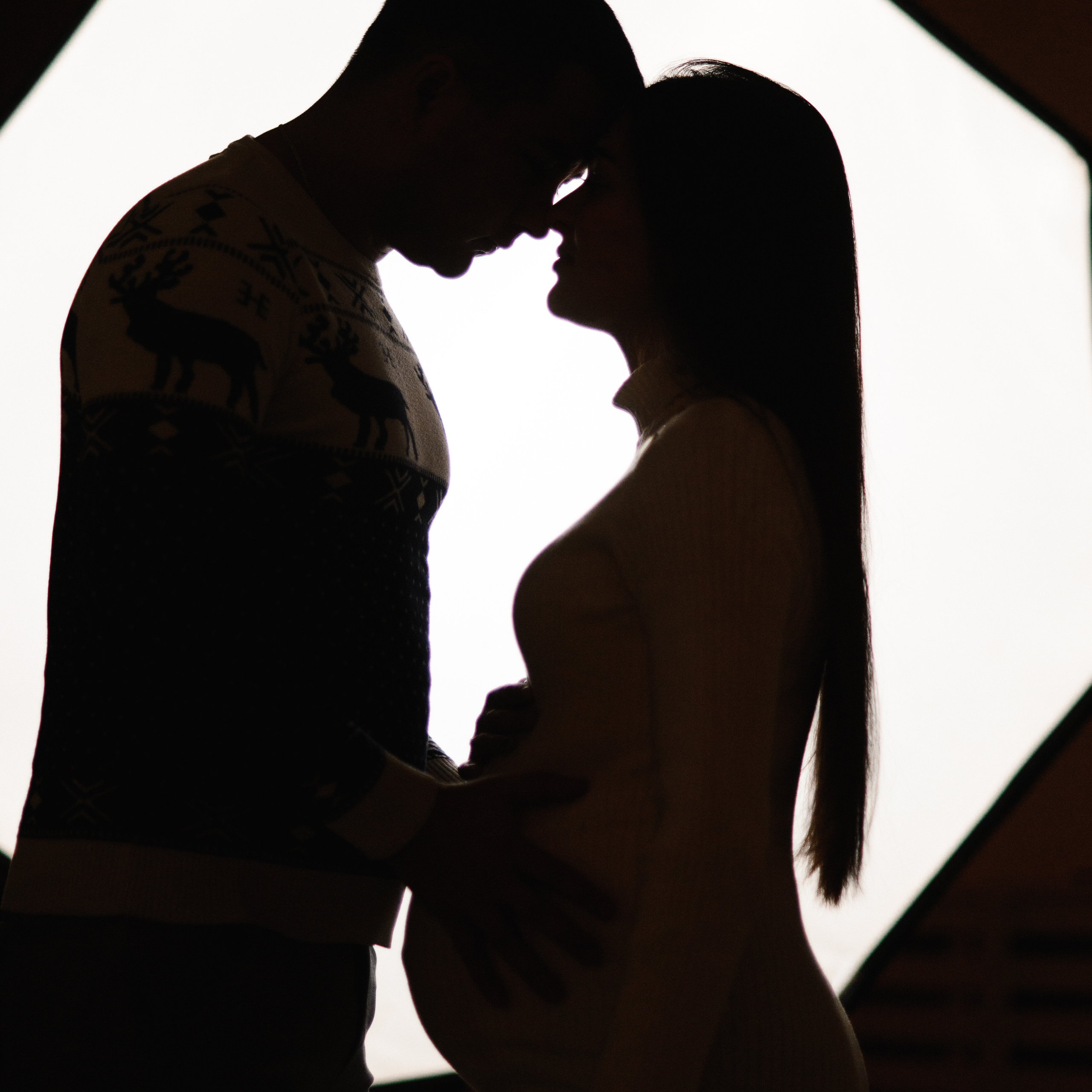 В новогодней фотостудии