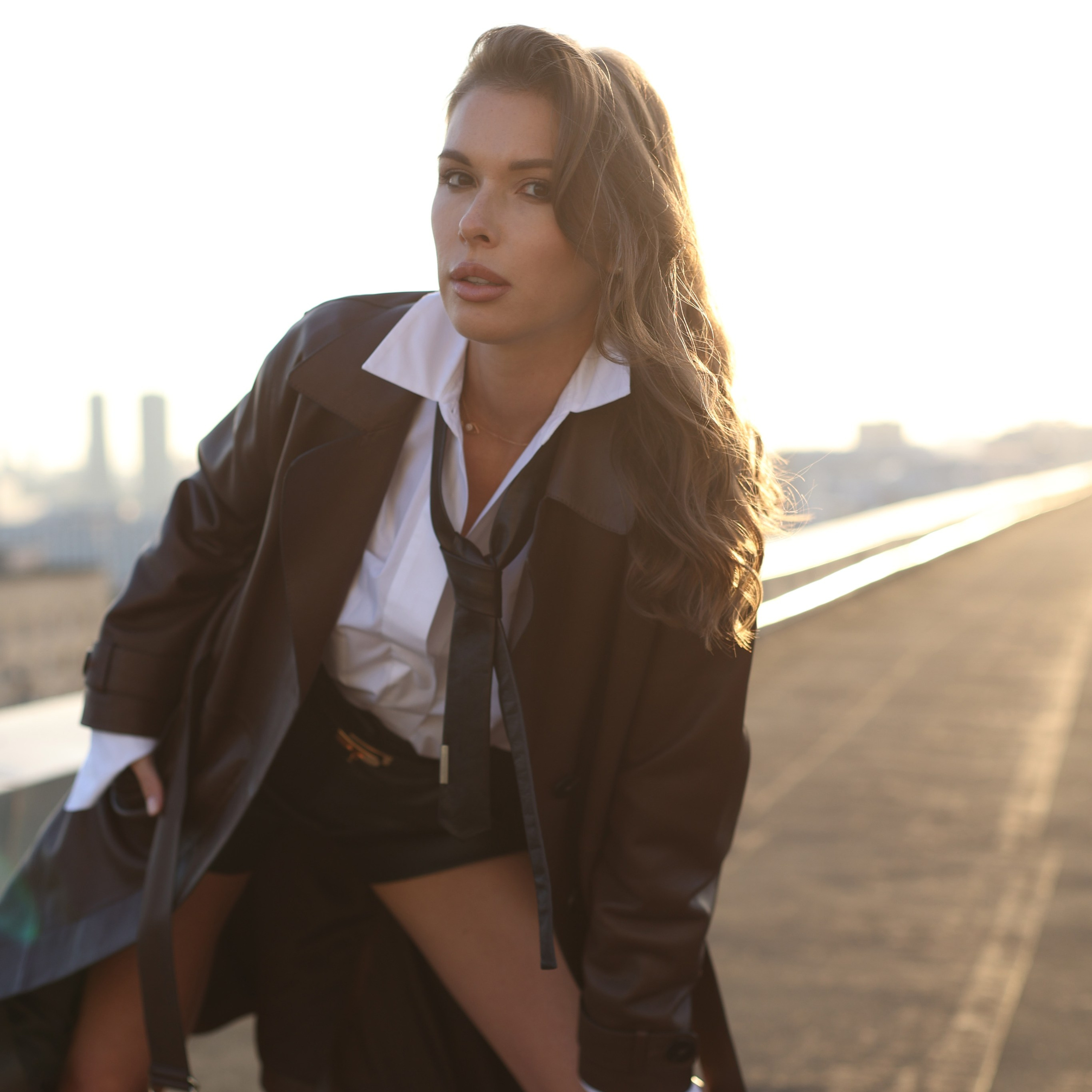 Ольга. Съемка на крыше