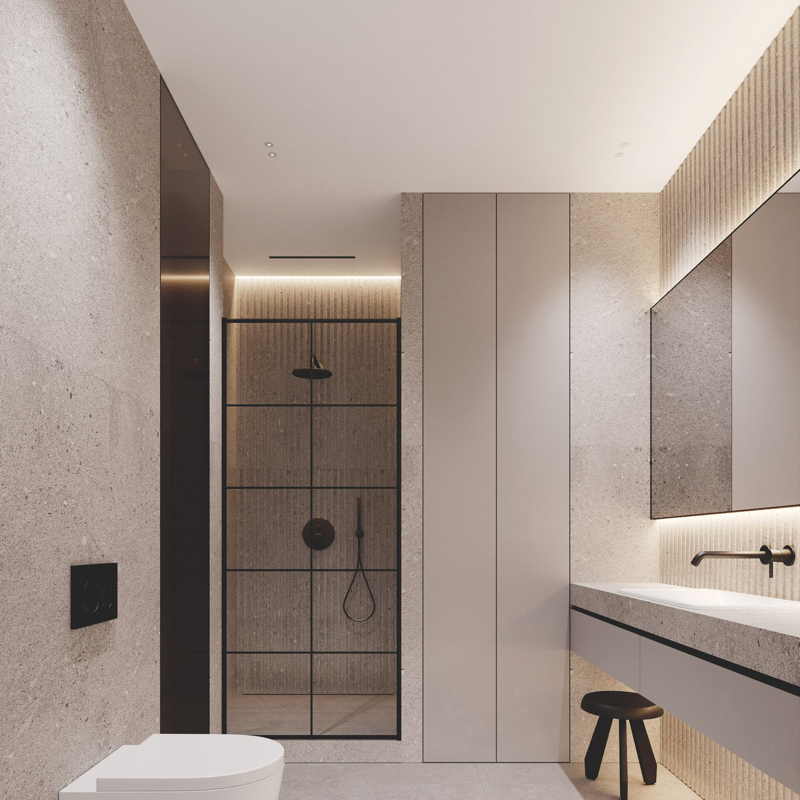 LAZURNY BEREG 140 | Дизайн проект квартиры для летнего отдыха в Сочи. Студия дизайна интерьера в Сочи mon buro Дизайнер Павел Пура