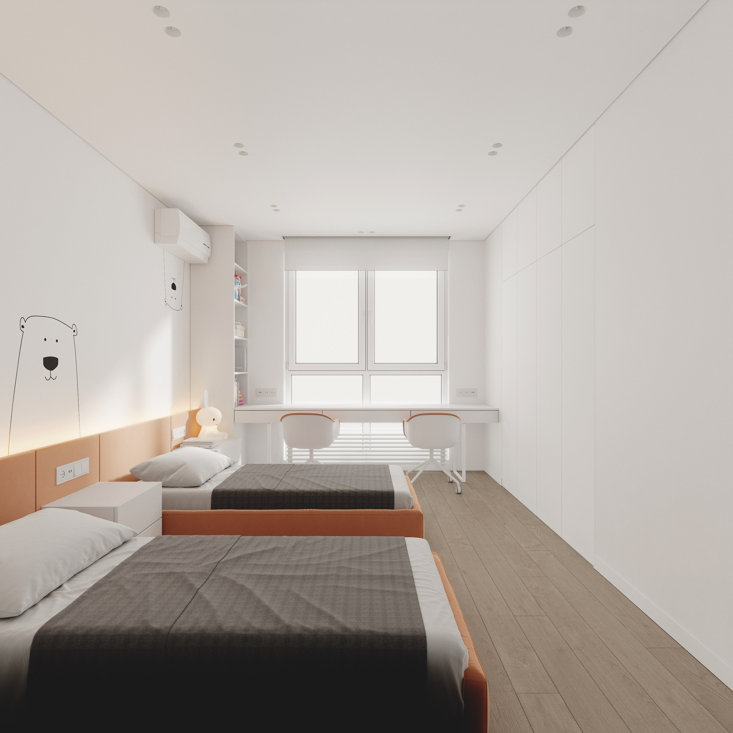 MINSK MIR 95 | Проект трехкомнатной квартиры в центре Минска. Студия дизайна интерьера в Сочи mon buro Дизайнер Павел Пура