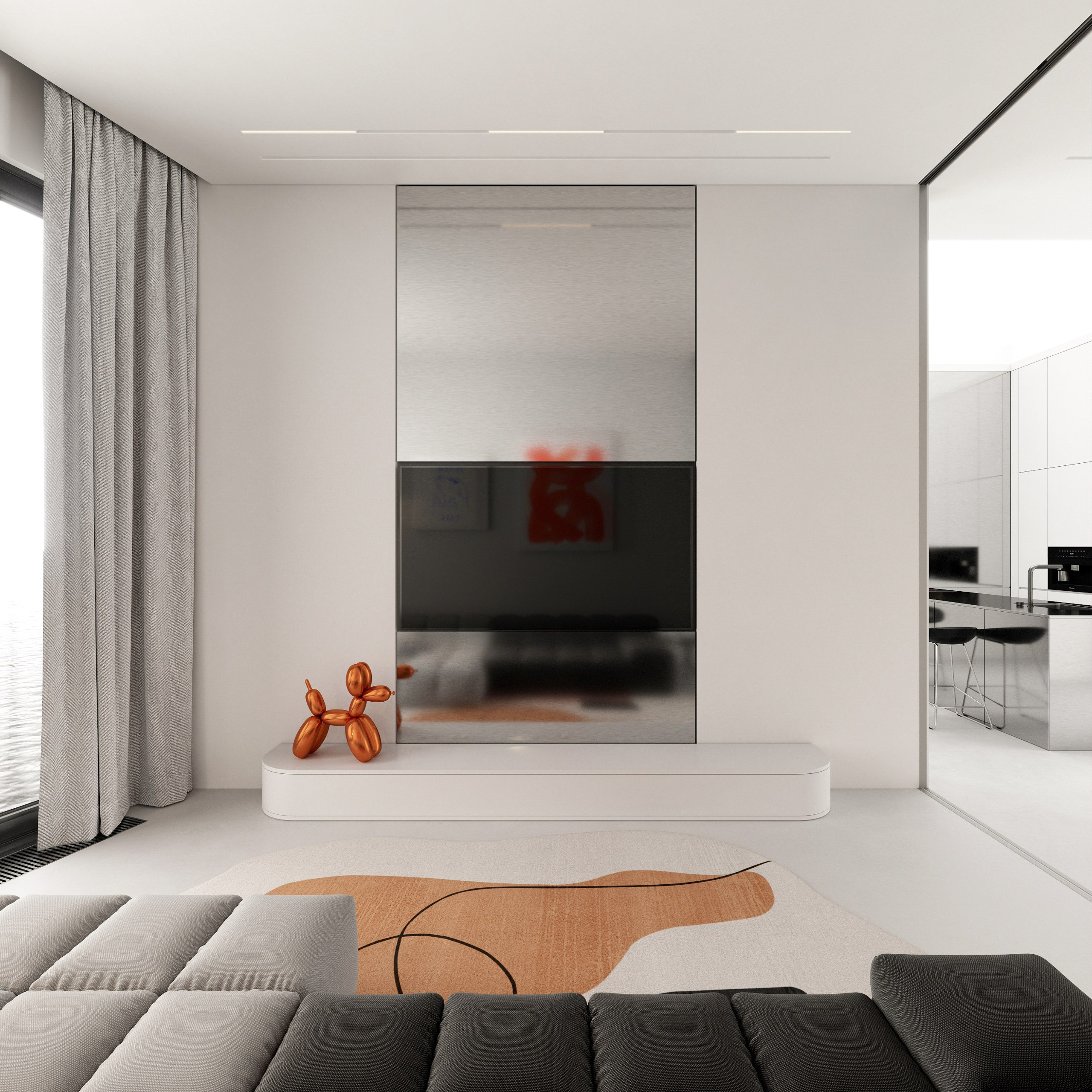 LUCHEZARNY 83 | Проект квартиры с видом на море в Сочи. Студия дизайна интерьера в Сочи mon buro Дизайнер Павел Пура